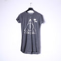 Love To Lounge Chemise de Nuit XS Femme Longue Gris Coton Harry Potter Les Reliques de la Mort