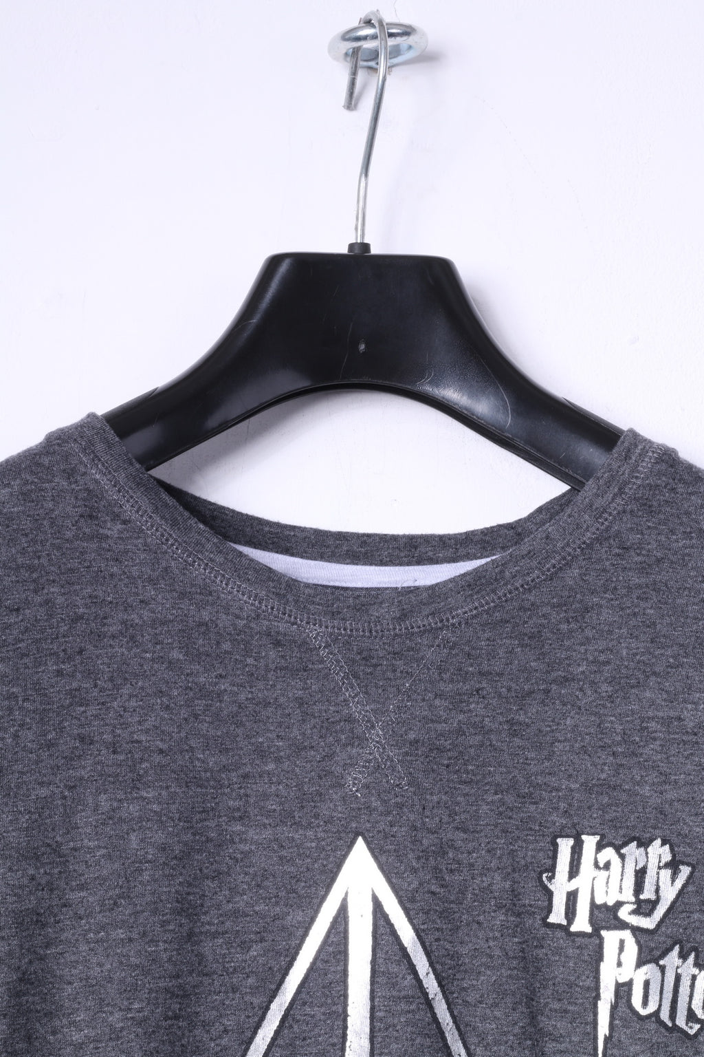 Love To Lounge Camicia da notte da donna XS lunga in cotone grigio Harry Potter I Doni della Morte