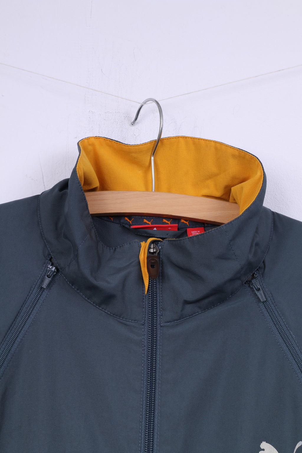 Giacca Puma Uomo L Verde Mare Leggera Run Zip Up Maniche Rimovibili 