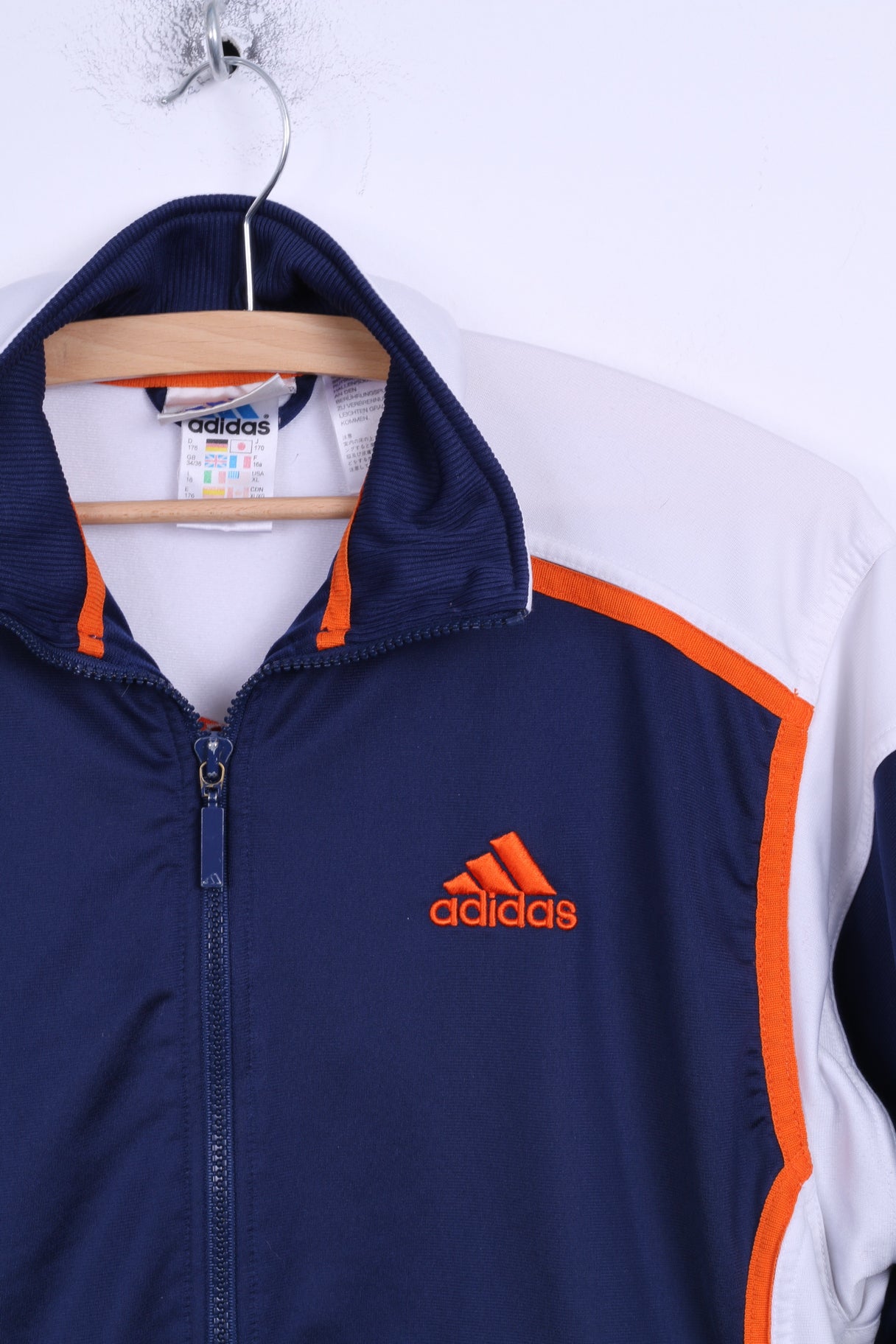 Adidas Boys 16 Age 176 Tracksuit Shiny Blue Vintage '90 Sport Training Set