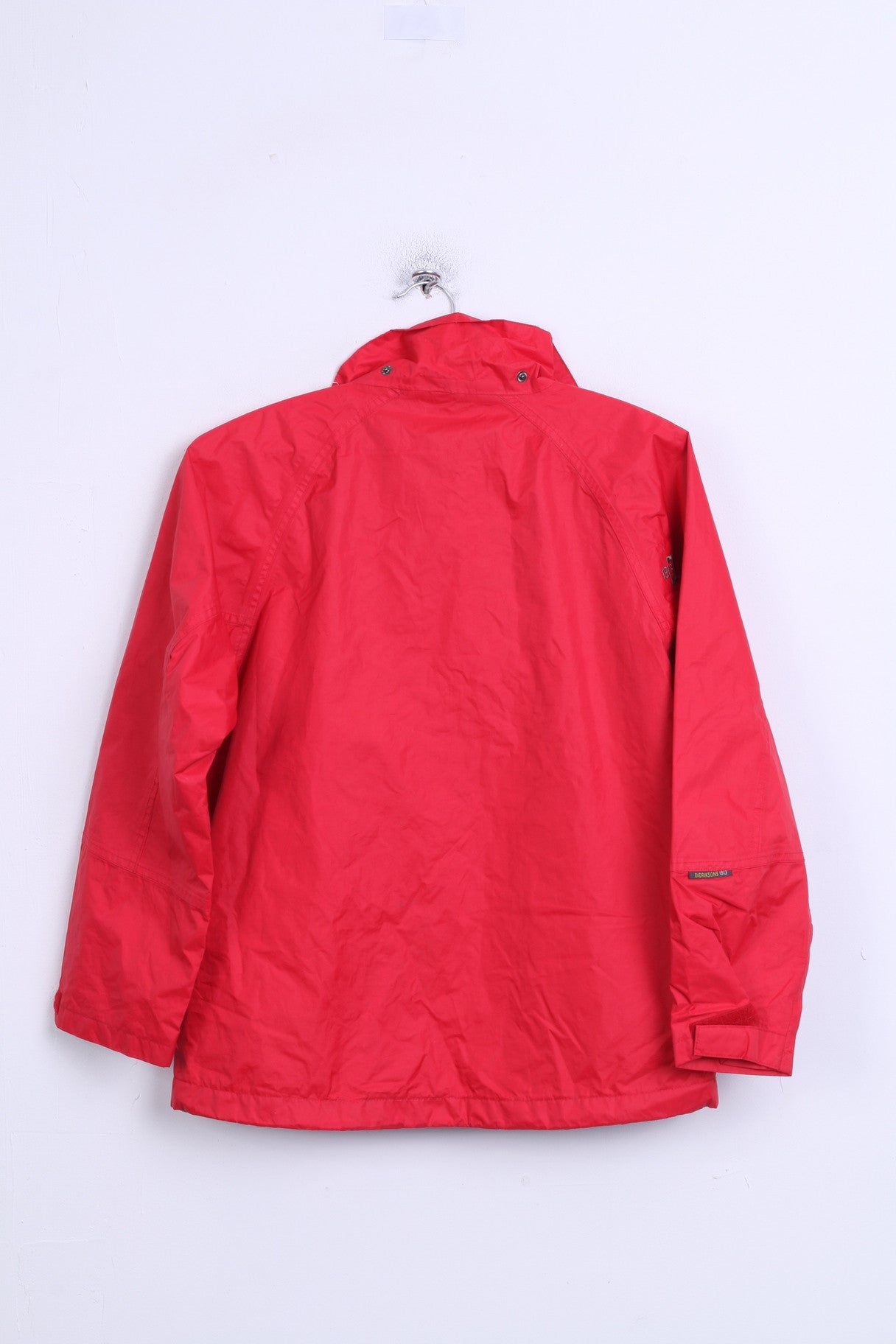 Didriksons Boys 160 Jacket Red Nylon Waterproof Parka Sport - RetrospectClothes