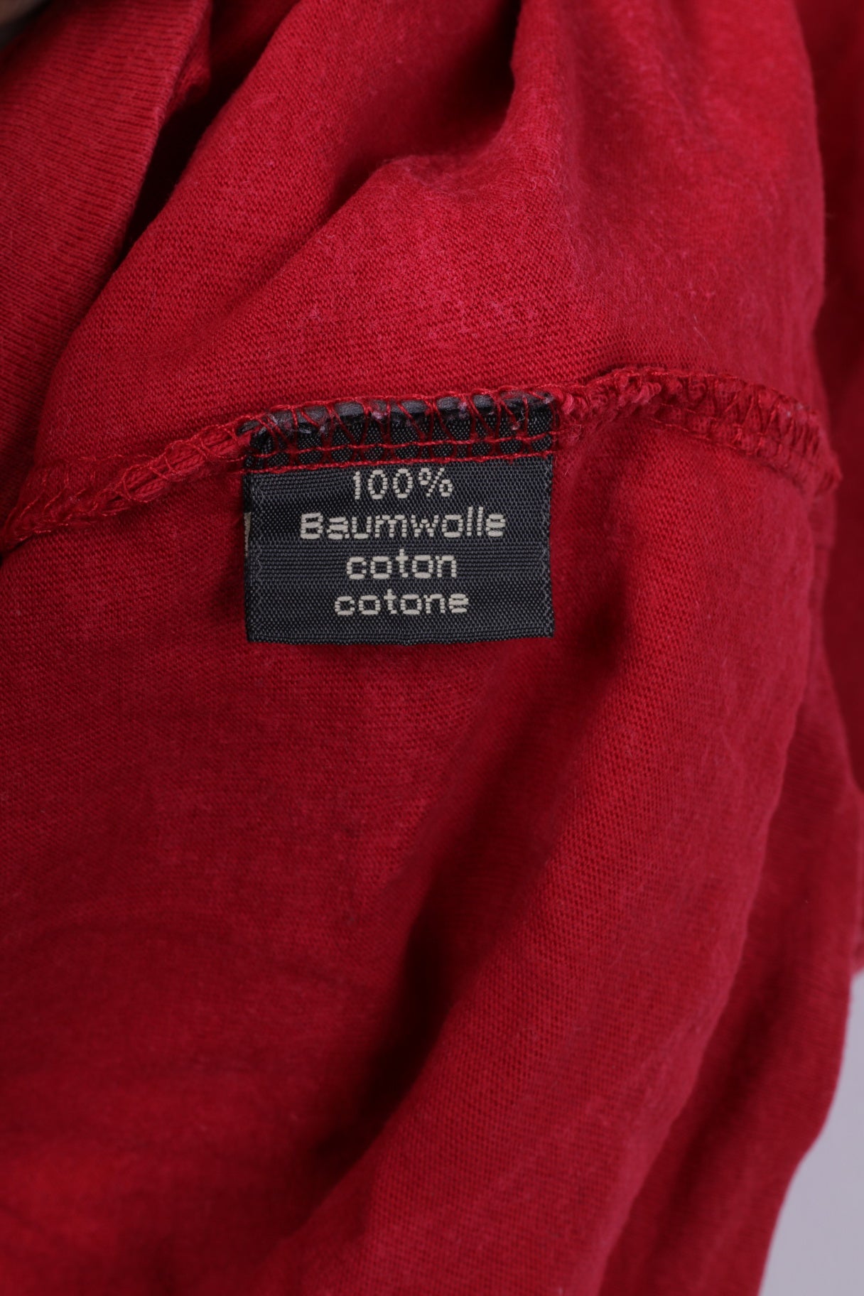 G3000 Collection Mens XL T-Shirt Red Crew Neck Cotton Top Sportswear