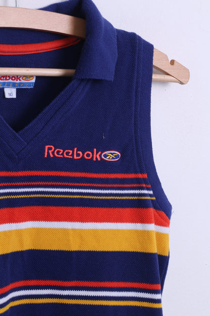 Reebok Womens 10 M Shirt Sleeveless V Neck Cotton - RetrospectClothes