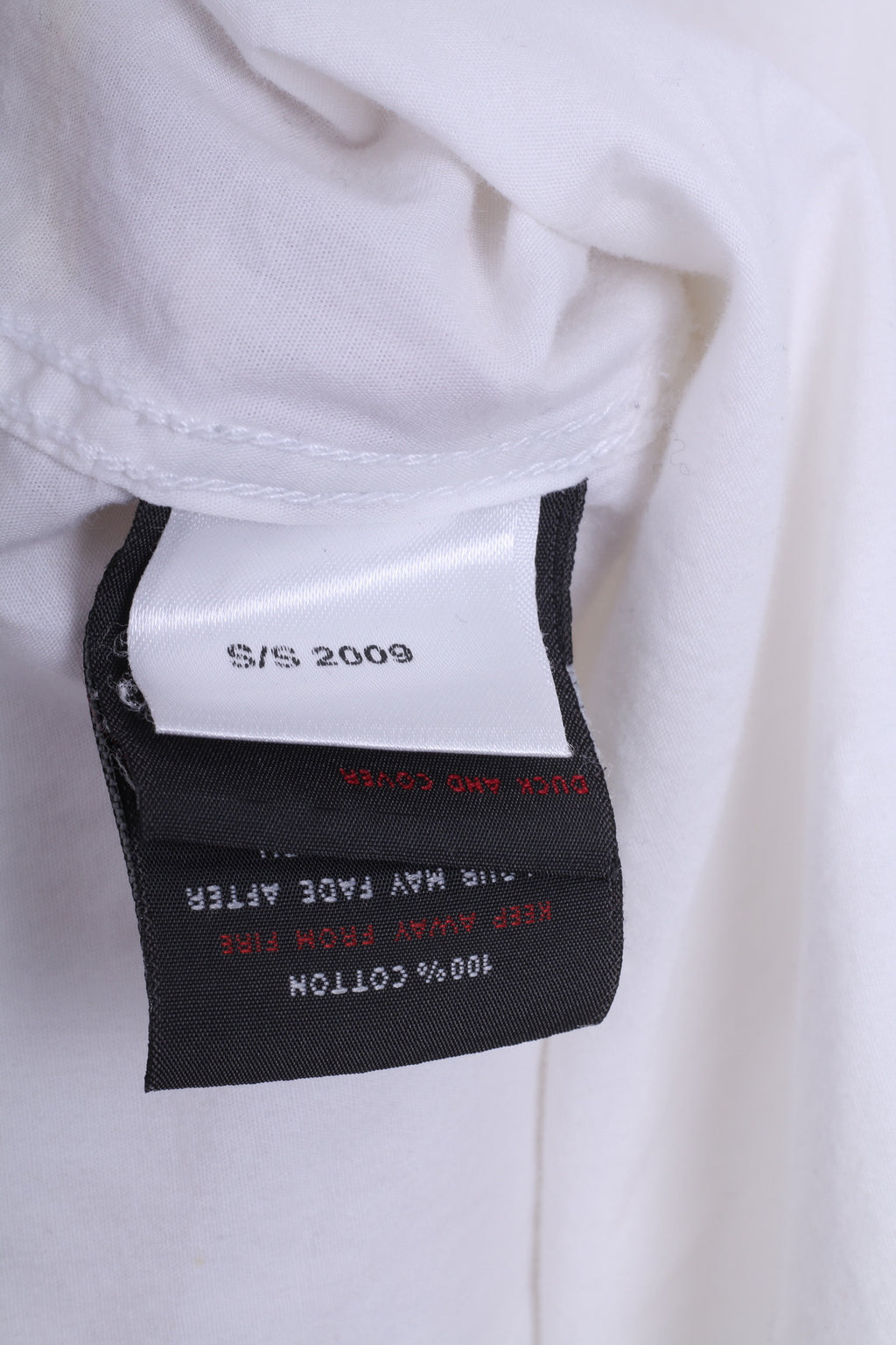 Duck and Cover Mens M Casual Shirt White Long Sleeve Cotton