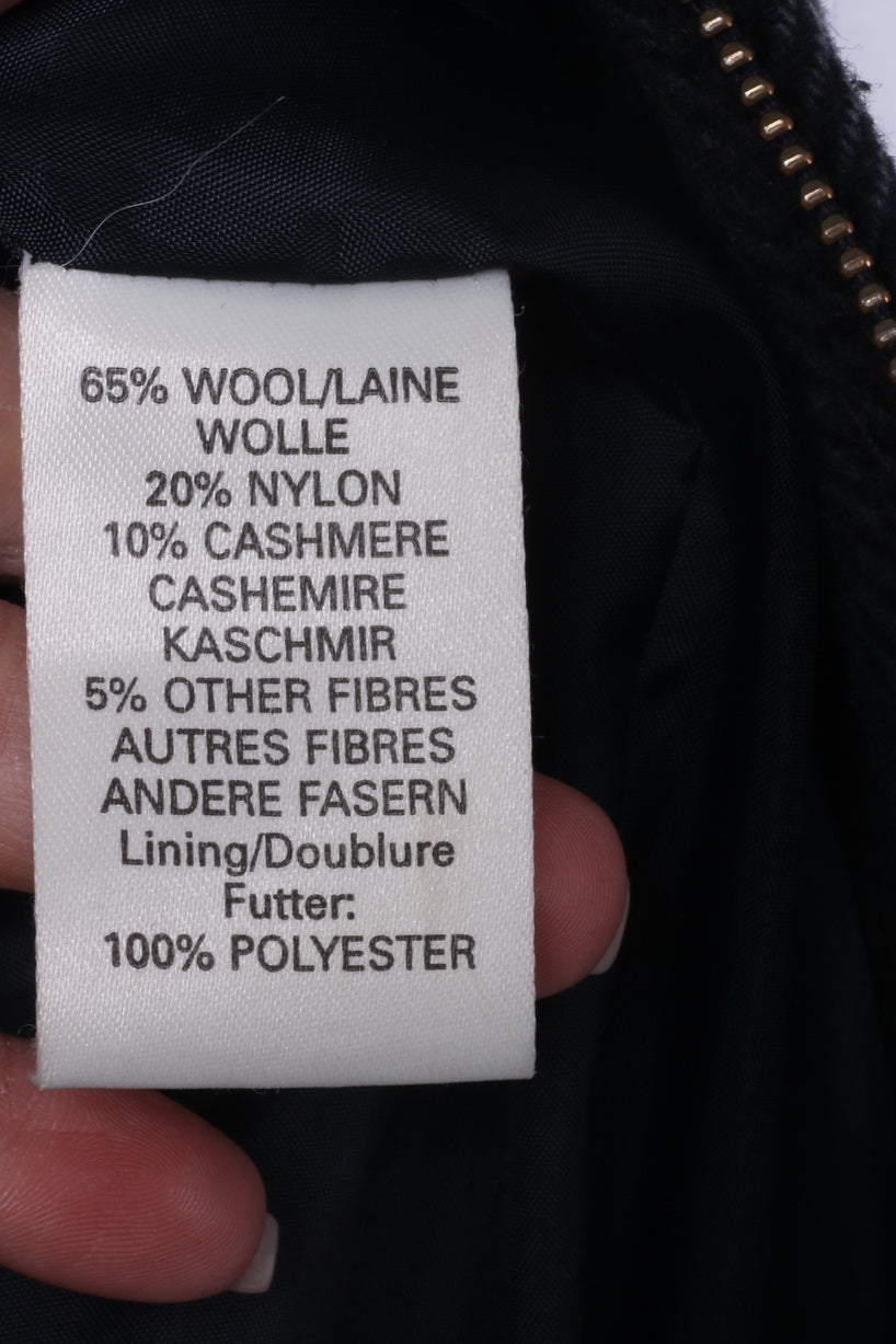 R.I. Clothing Company Mens XL Jacket Black Green Herringbone Wool Cashmere Top