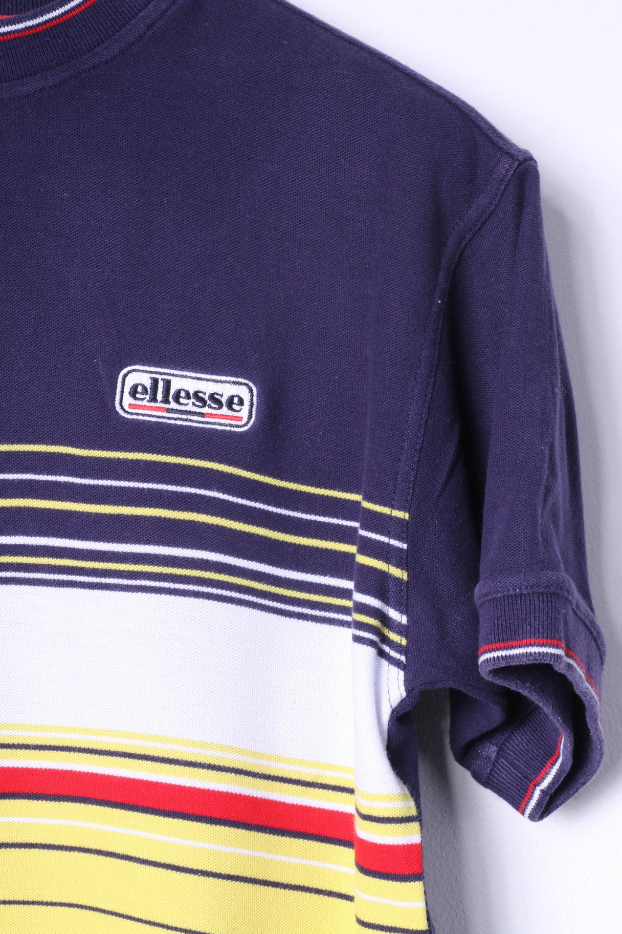 Ellesse Junior Boys XL 158-164 T-Shirt Navy Cotton Logo Retro Classic Tee