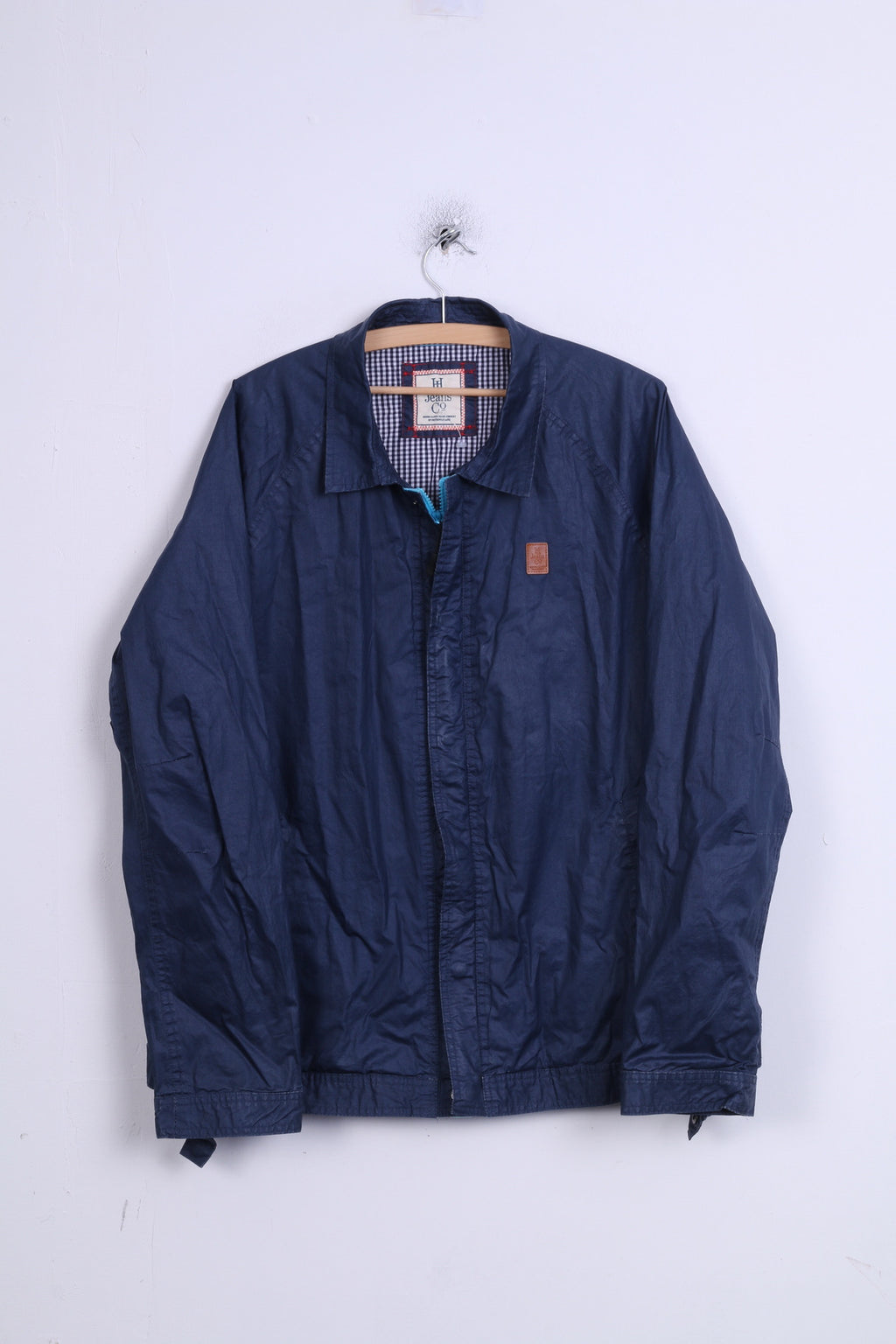 Henri Lloyd Jeans Co Giacca da uomo L in cotone cerato blu scuro