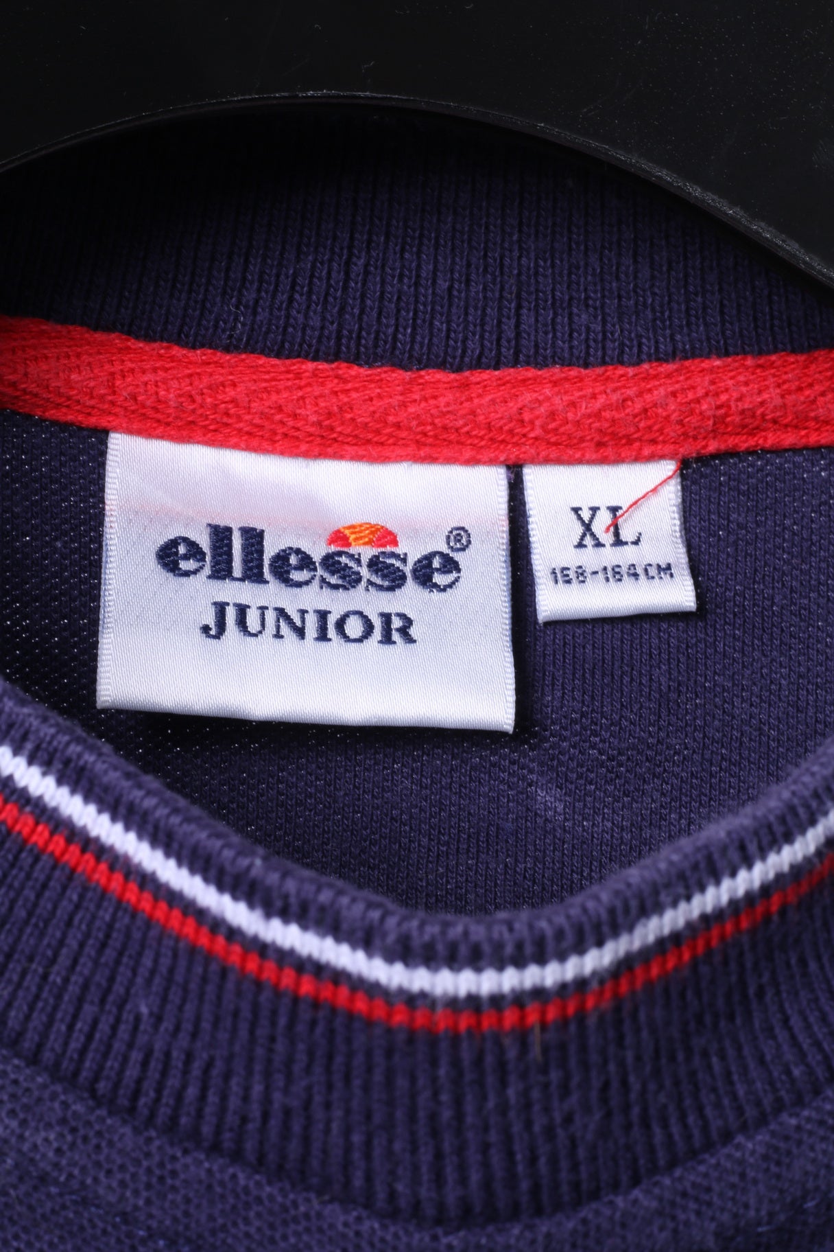 Ellesse Junior Boys XL 158-164 T-Shirt Navy Cotton Logo Retro Classic Tee