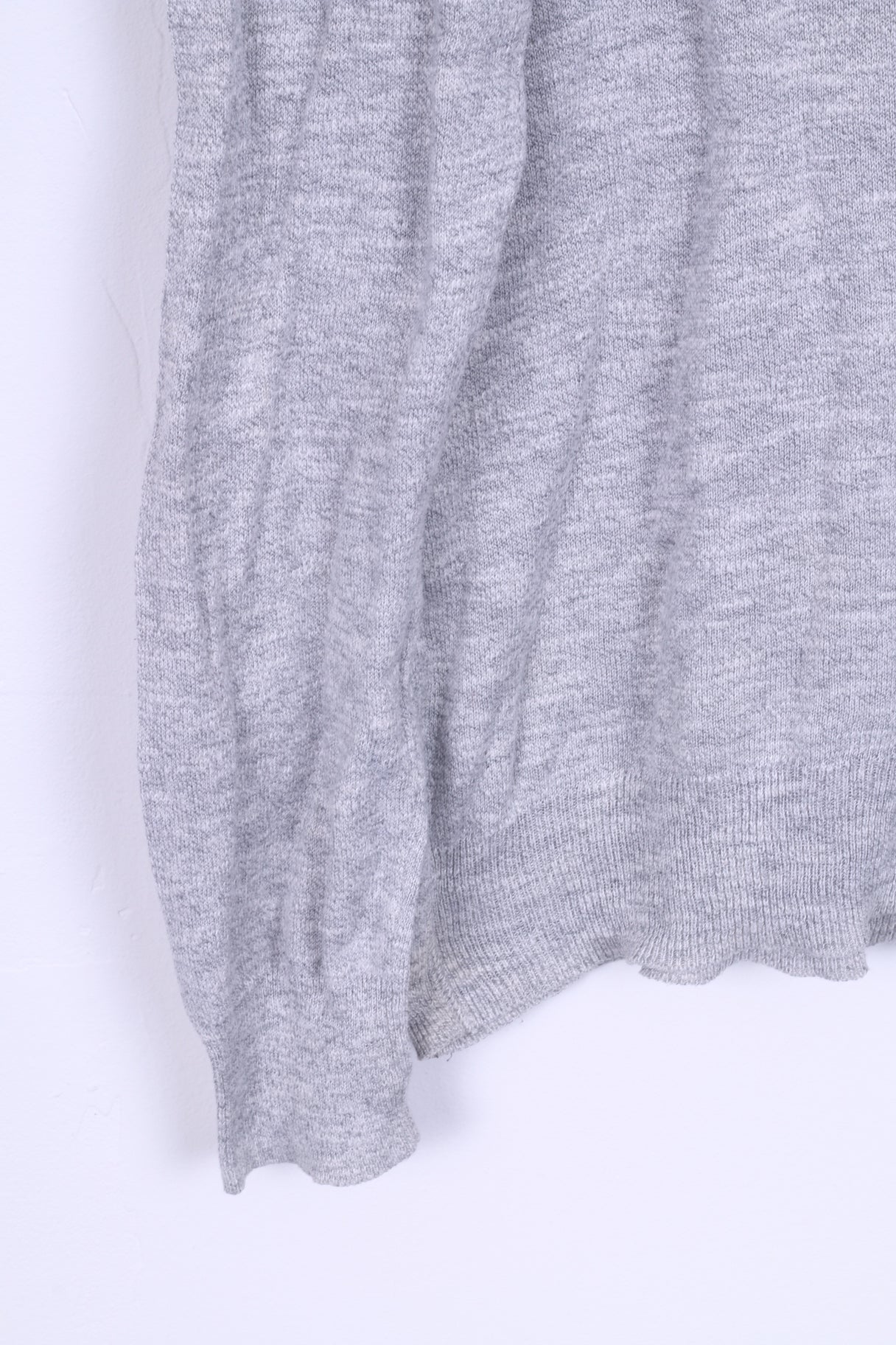 Gap Mens L (M) Jumper Light Grey Cotton Long Sleeved Sweater