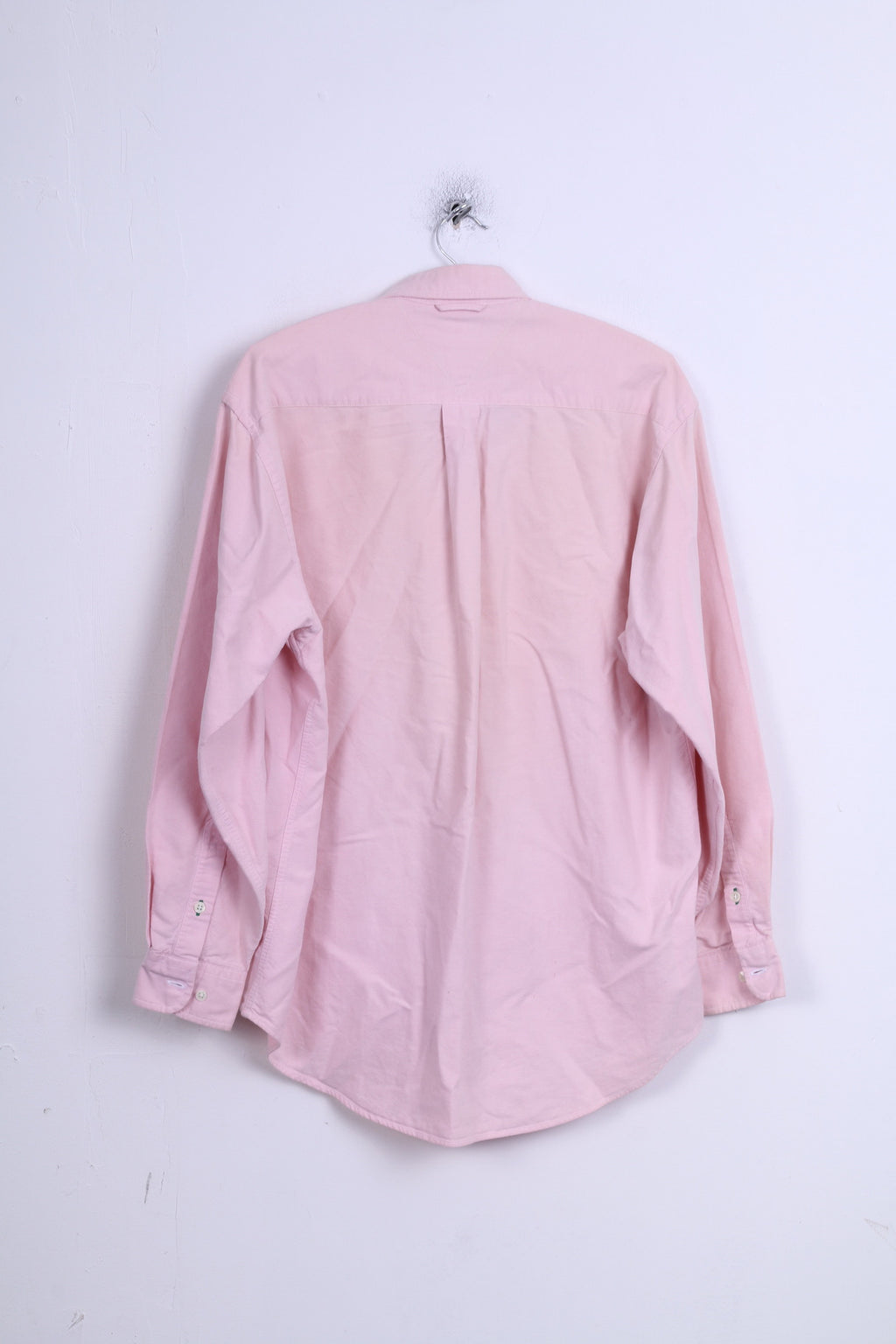 Tommy Hilfiger Mens S Casual Shirt Cotton Pink Button Down Collar Long Sleeve