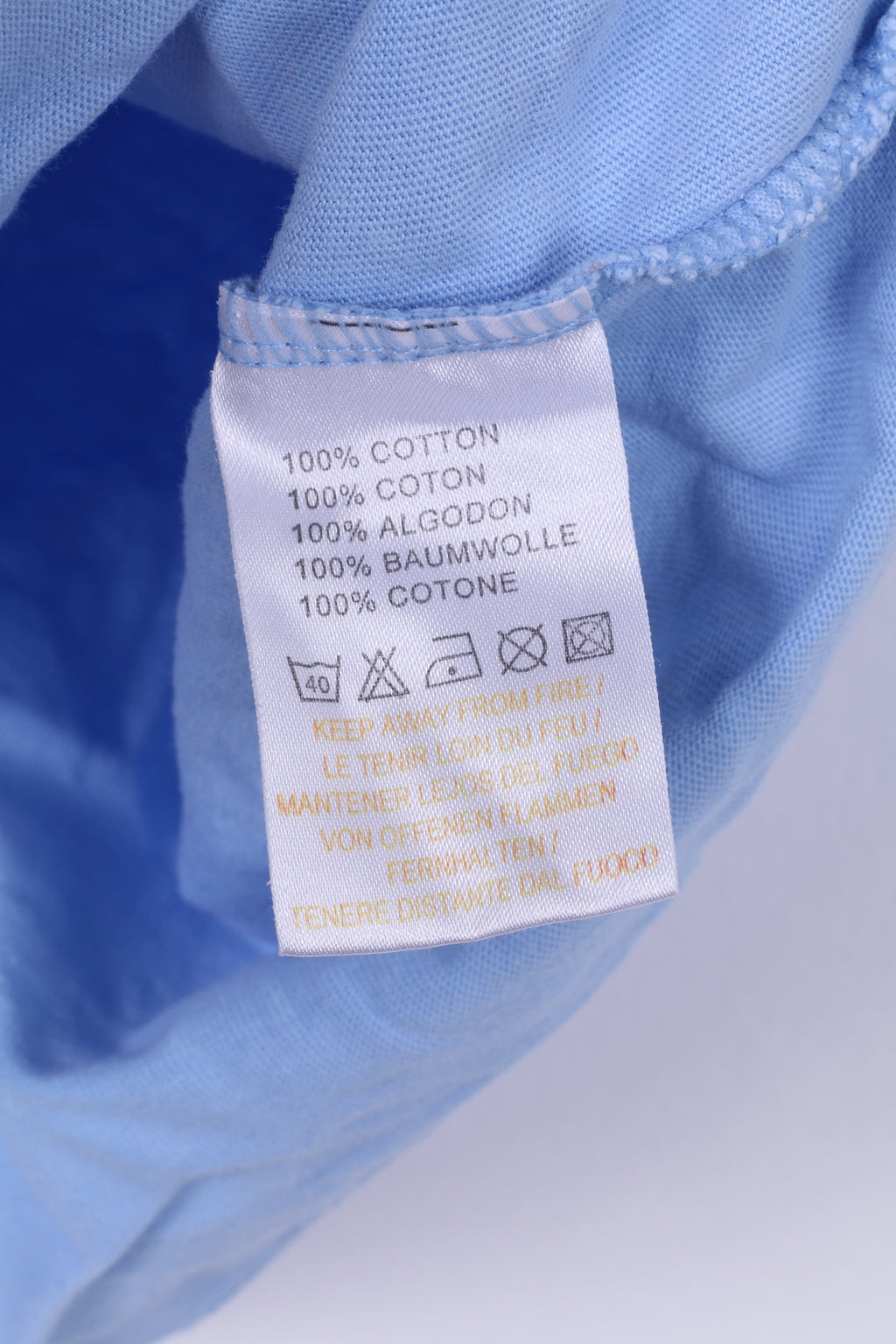 Umbro England Mens L T-Shirt Light Blue Cotton Crew Neck Top