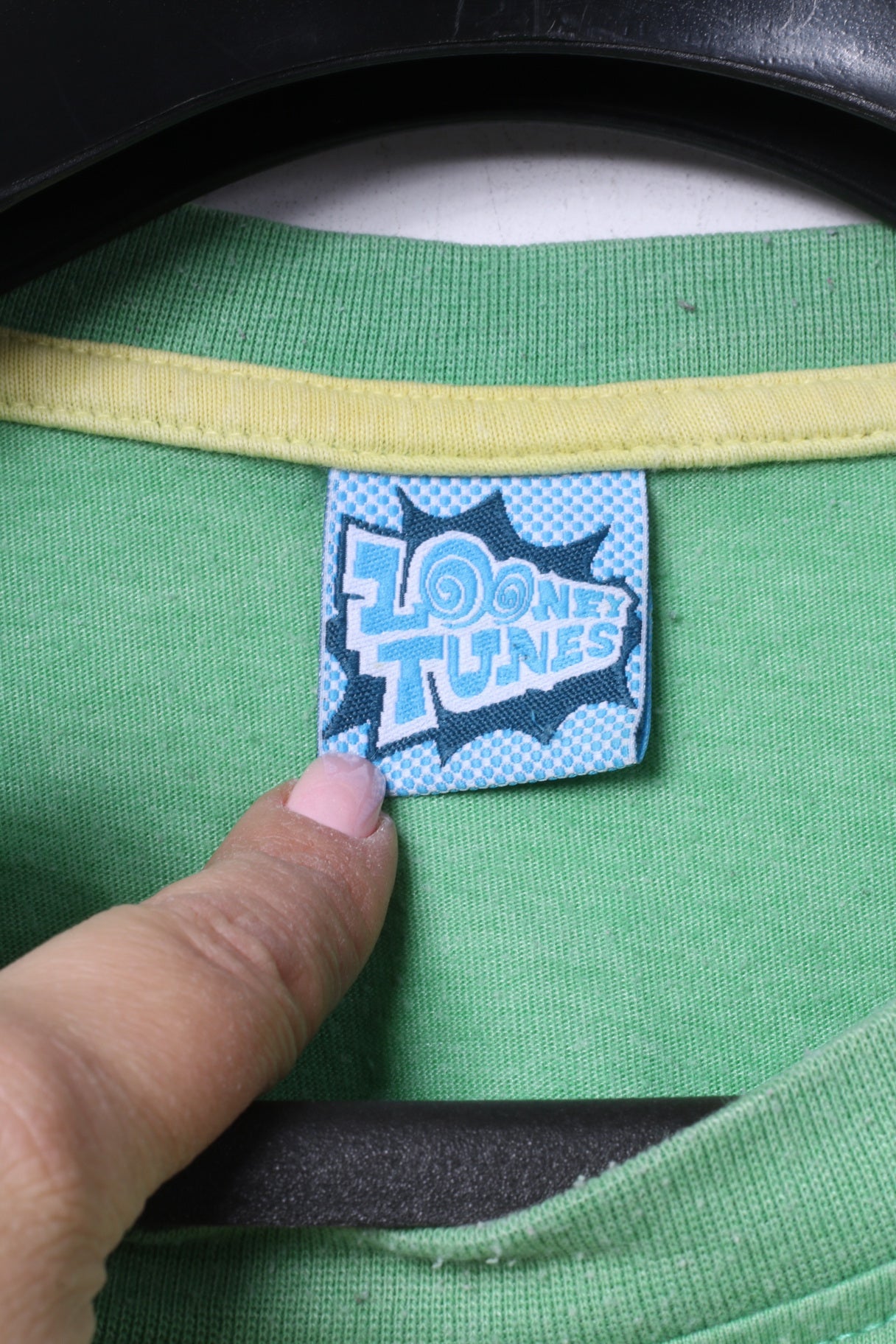 George Looney Tunes Mens L T-Shirt Green Cotton Graphic Mexico Top