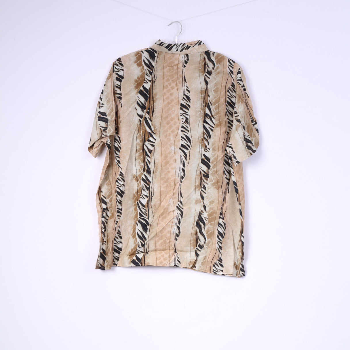 Canada C&amp;A Chemise décontractée à manches courtes pour femme 46 XL Beige vintage 