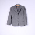 Coreello Paris Women S Blazer Gray Wool Vintage Moorside Worsteds Wool Jacket