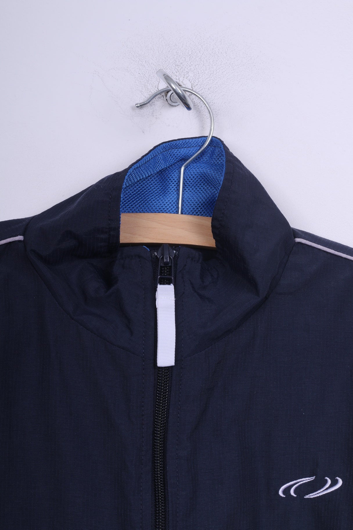 U.S.Athletic Boys 12/13 Yrs Jacket Full Zipper Navy Nylon Waterproof
