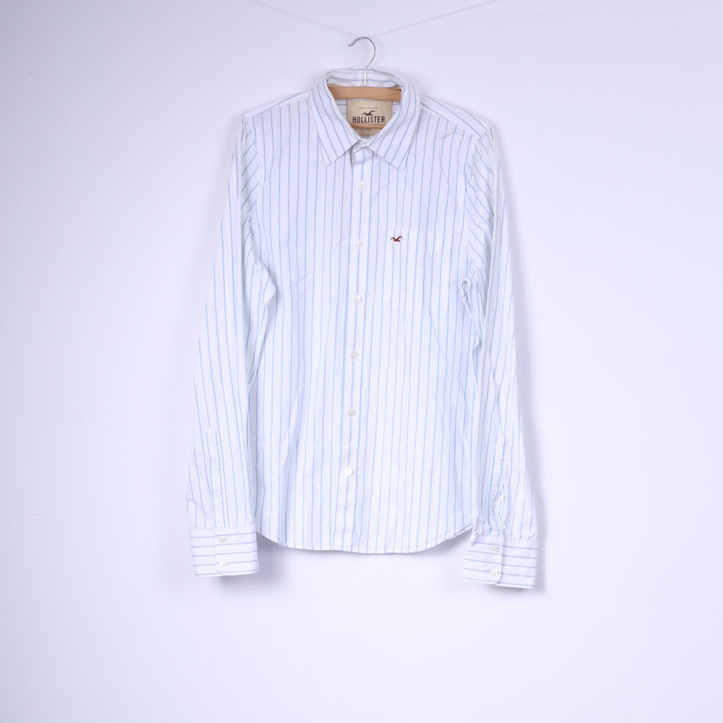 Hollister California Mens XL Casual Shirt Striped White Long Sleeve Co – Retrospect Clothes