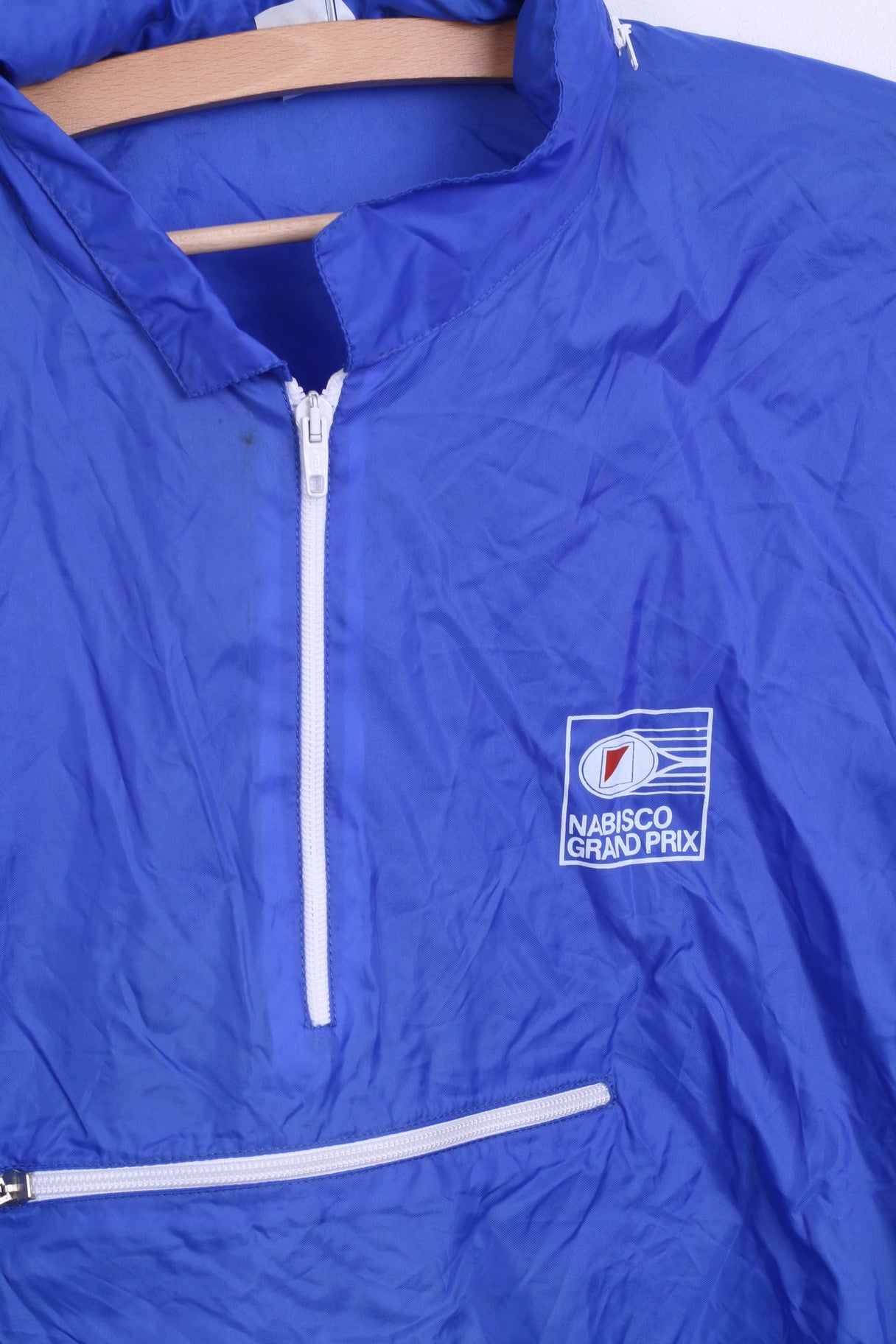 Nabisco Grand Prix Womens 2XL Jacket Anorak Hood Italy Kangroo Packet - RetrospectClothes