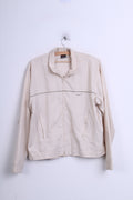 Nike Womens XL (16-18 )Track Top Jacket Ecru Sport - RetrospectClothes