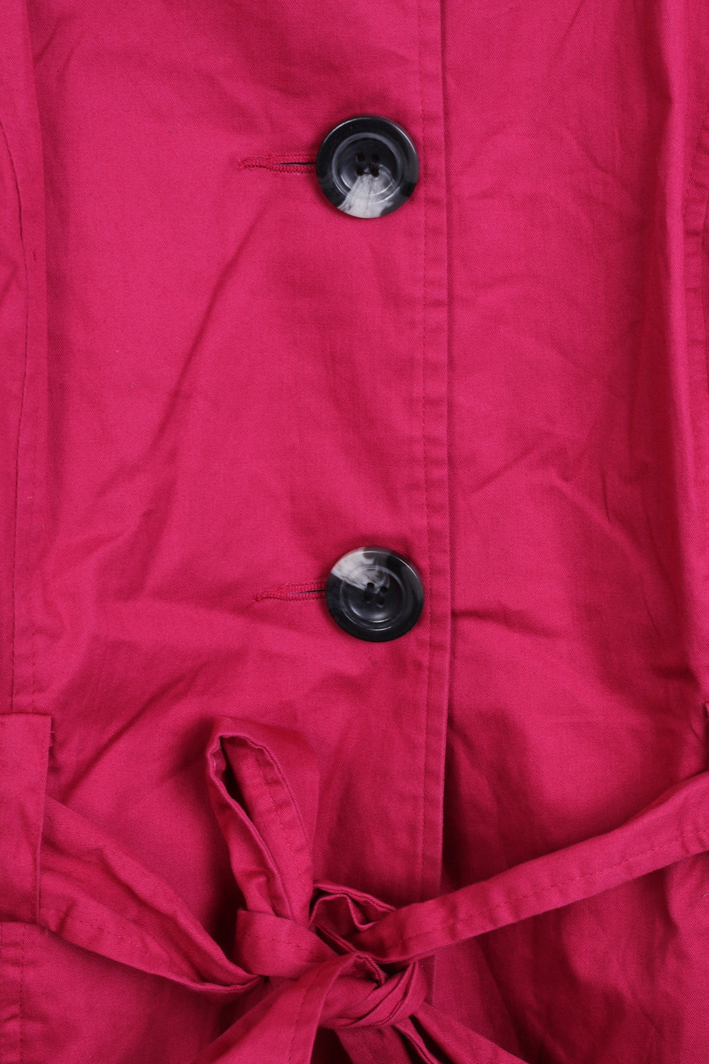 Next Womens 14 XL Coat Amaranth Single Breasted Cotton - RetrospectClothes