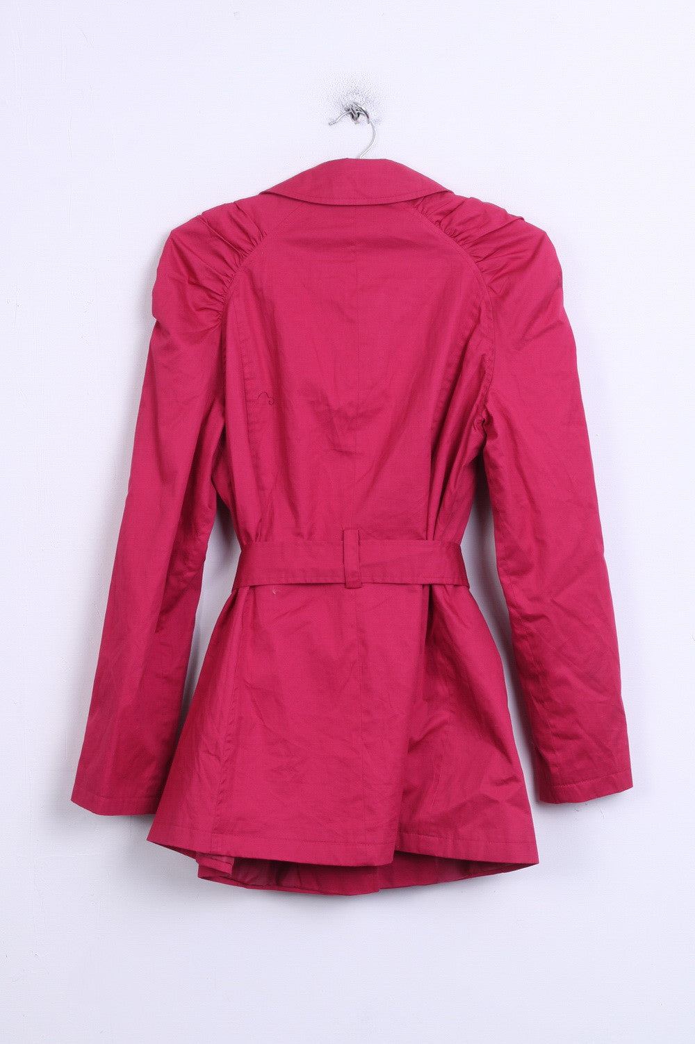 Next Womens 14 XL Coat Amaranth Single Breasted Cotton - RetrospectClothes