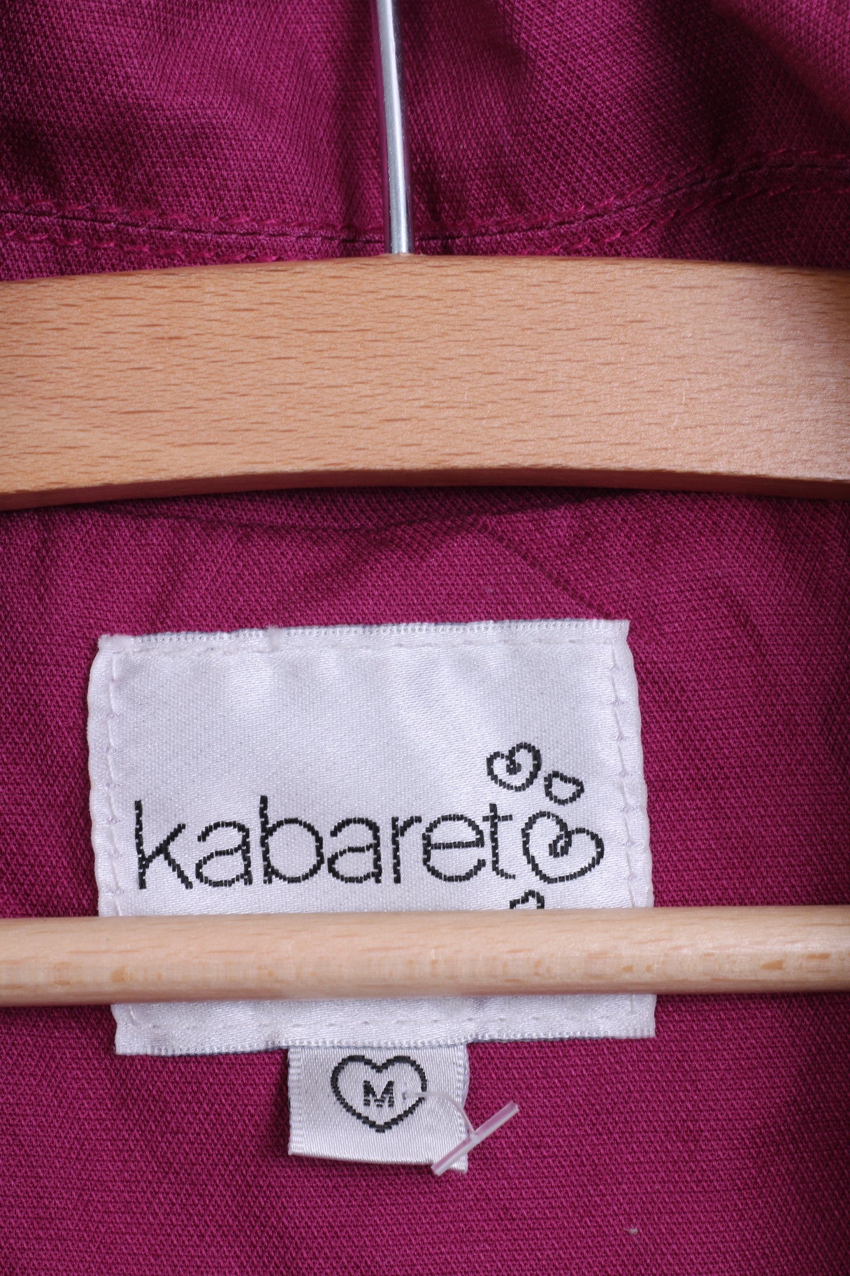 Kabaret Womens M Coat Double Breasted Amaranth - RetrospectClothes