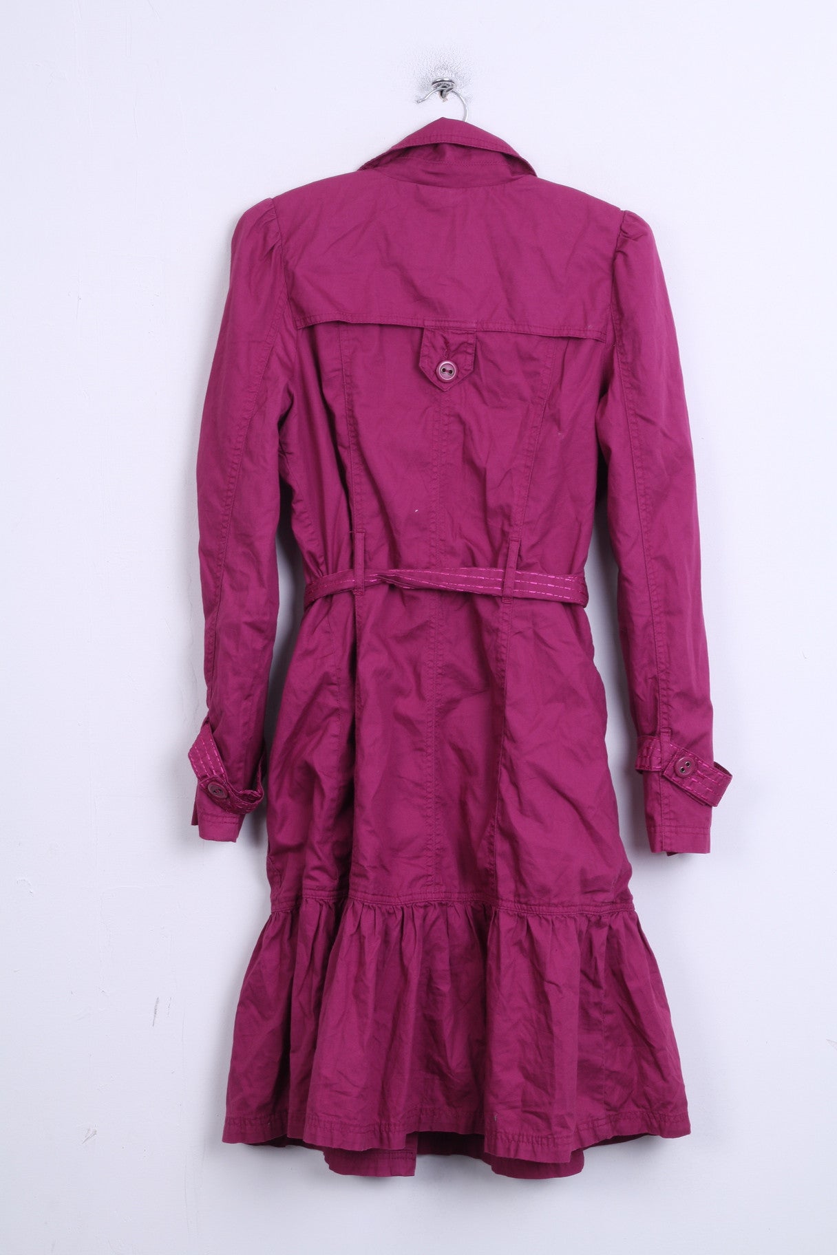 Kabaret Womens M Coat Double Breasted Amaranth - RetrospectClothes