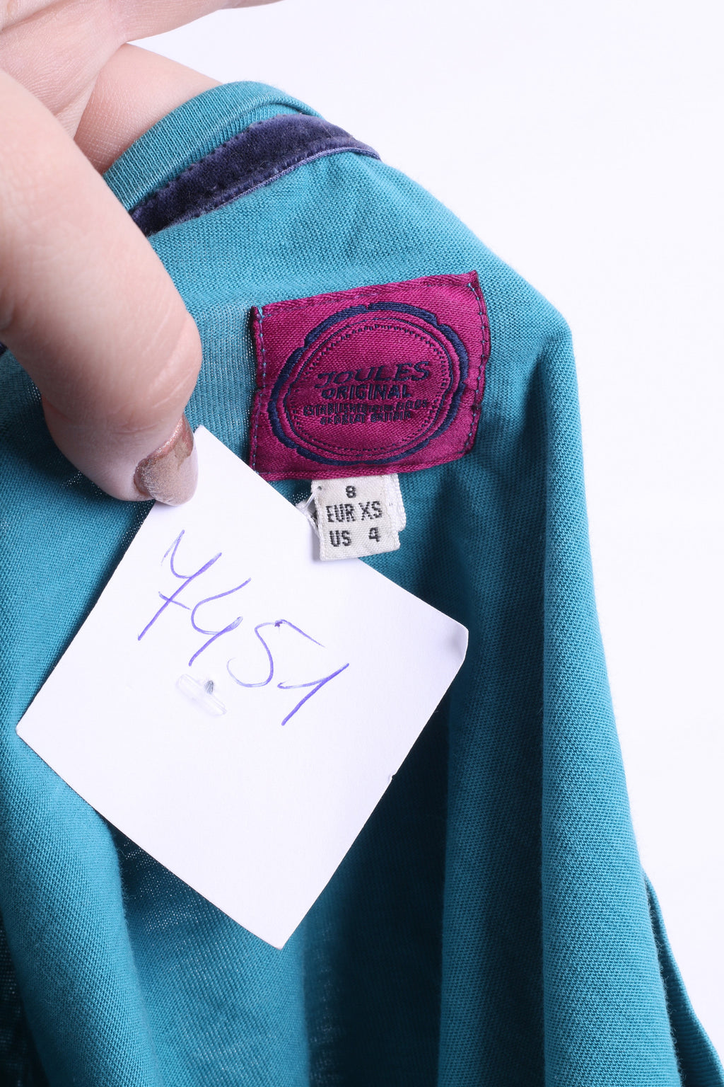 Joules Womens XS Shirt Long Sleeve Green Cotton - RetrospectClothes