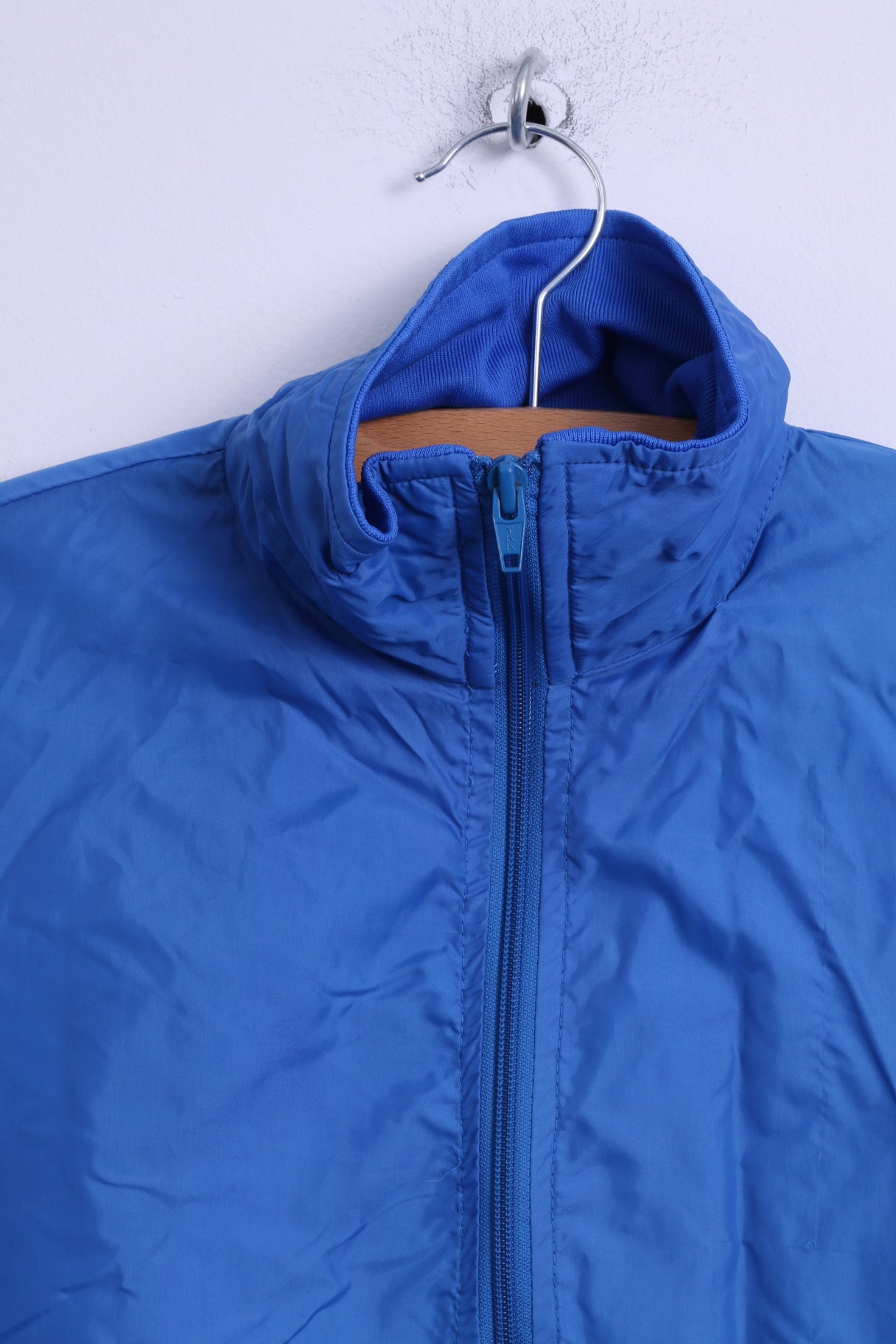 Giacca da uomo sconosciuta M, top da baseball leggero blu con cerniera