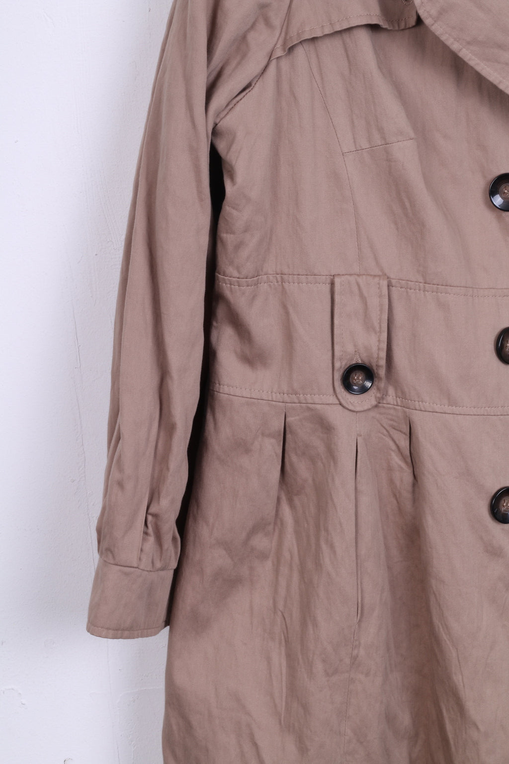 MARKS &amp; SPENCER Cappotto da donna 22 3XL lungo beige doppio petto