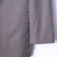 Ted Baker Elevated Men 38 Blazer Grey Brown Striped Wool Single Breasted Jacket