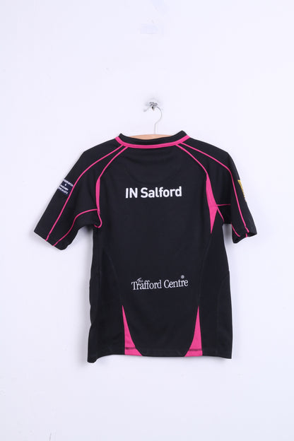 Kooga Salford City Reds Boys L Shirt Black Sport Salford Van Hire - RetrospectClothes