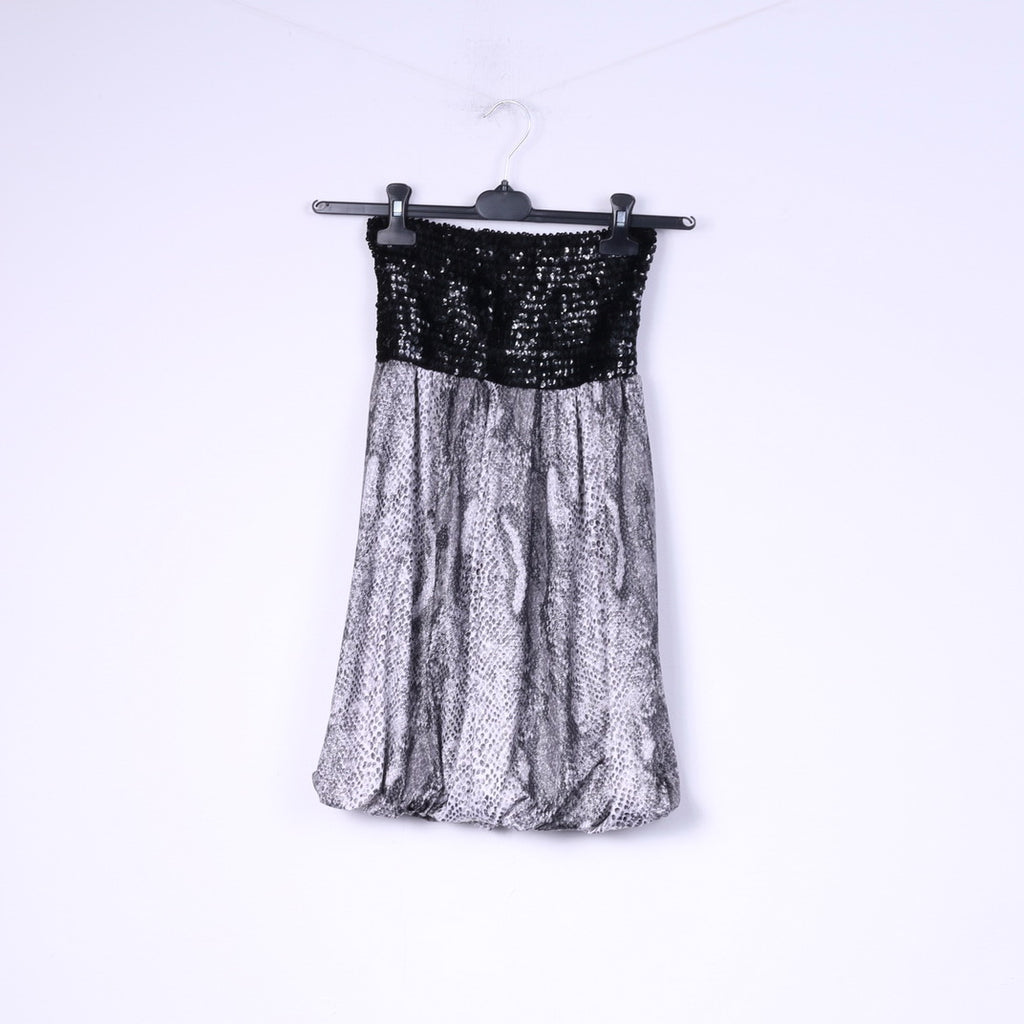 Pilot Tunique Femme 8 S Imprimé Animal Bandeau Patineur Paillettes Haut Noir Brillant 