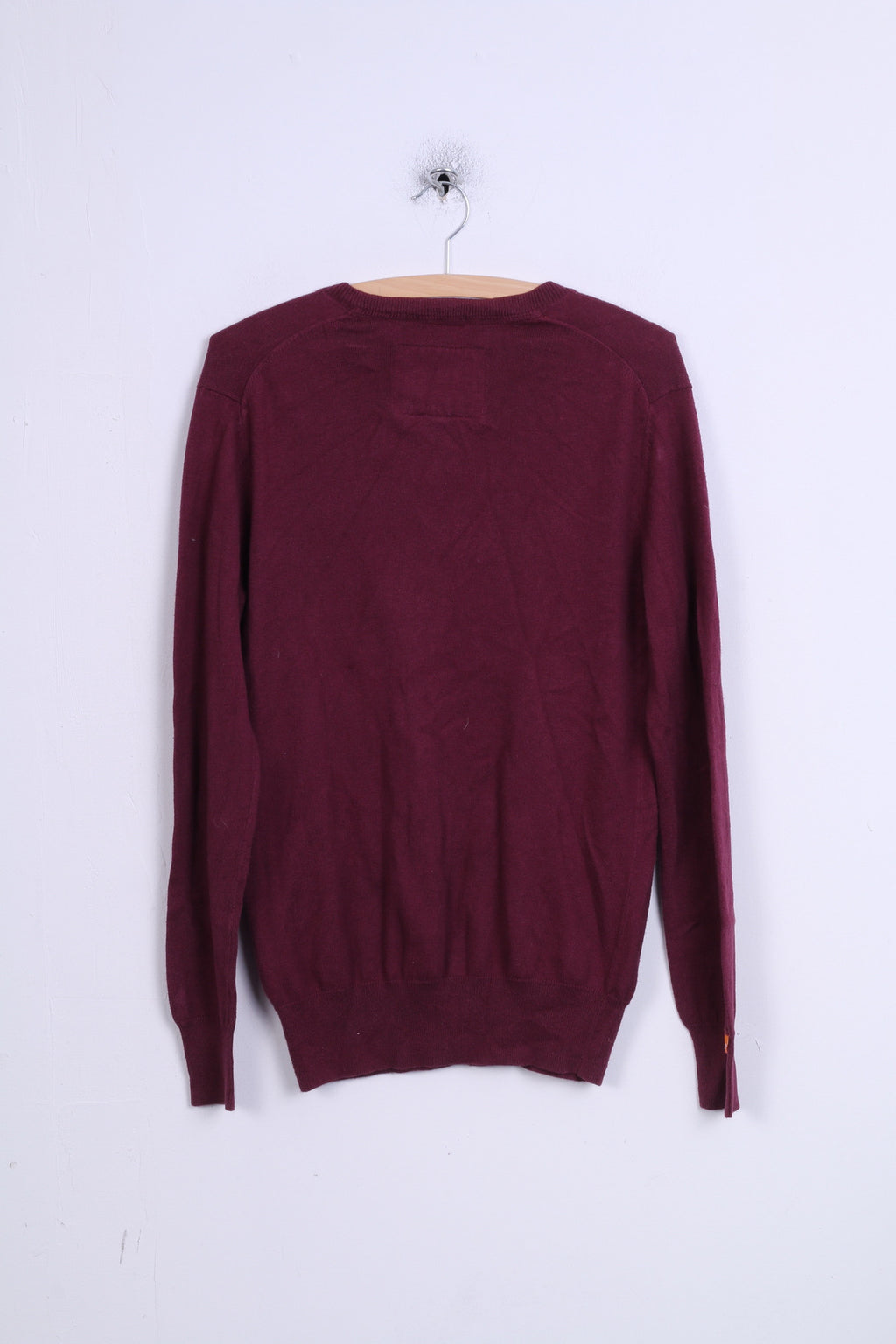 Superdry Vintage Pull M en cachemire mélangé à col en V pour homme Bordeaux clair