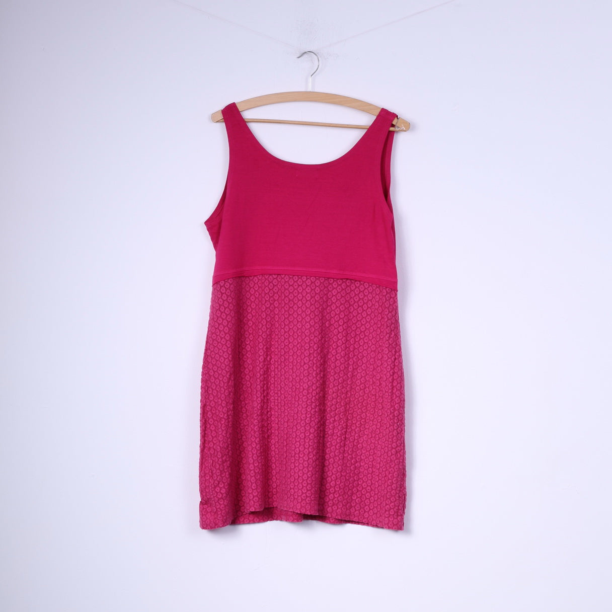 Milieu Femme L Débardeur Rose Norvège Dentelle Coton Col Rond Tunique 