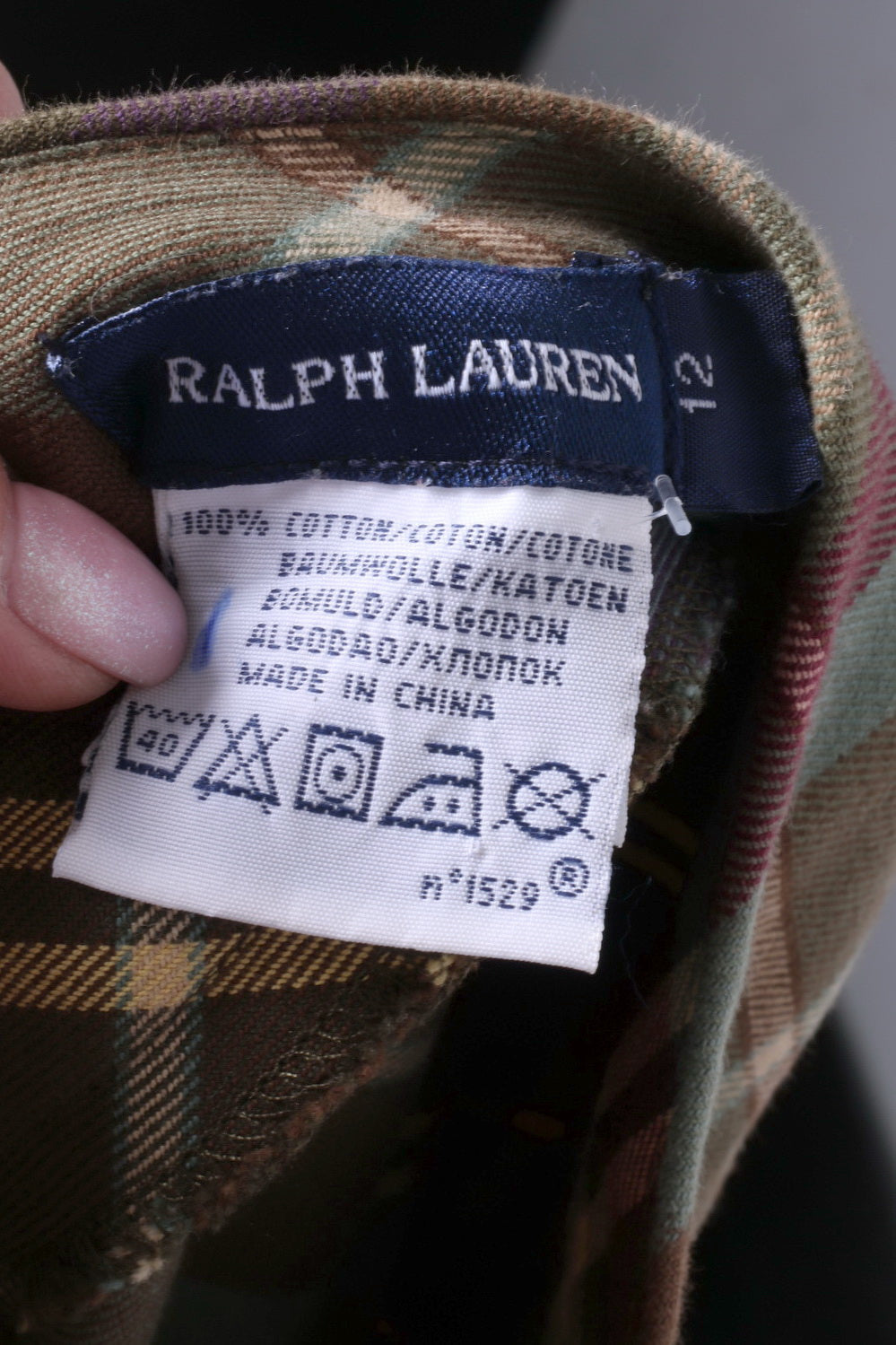 Ralph Lauren Girls 12 Age Skirt Green Check 100 Cotton Classic Tartan