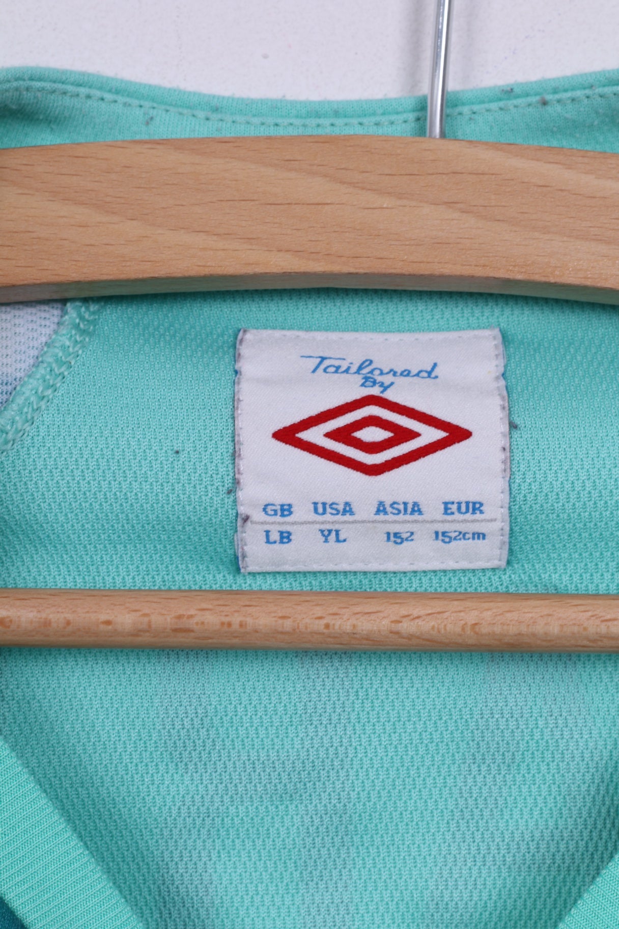 Umbro England National Football Team Boys LB 152cm Shirt Long Sleeve Green Hart #1