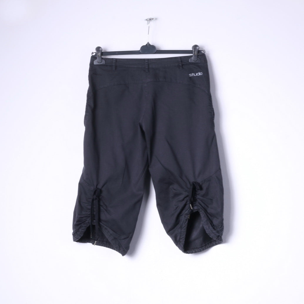 Nike Fit Dry Womens 8 36 162 Cropped Trousers Grey Sport tracksuit Bottoms