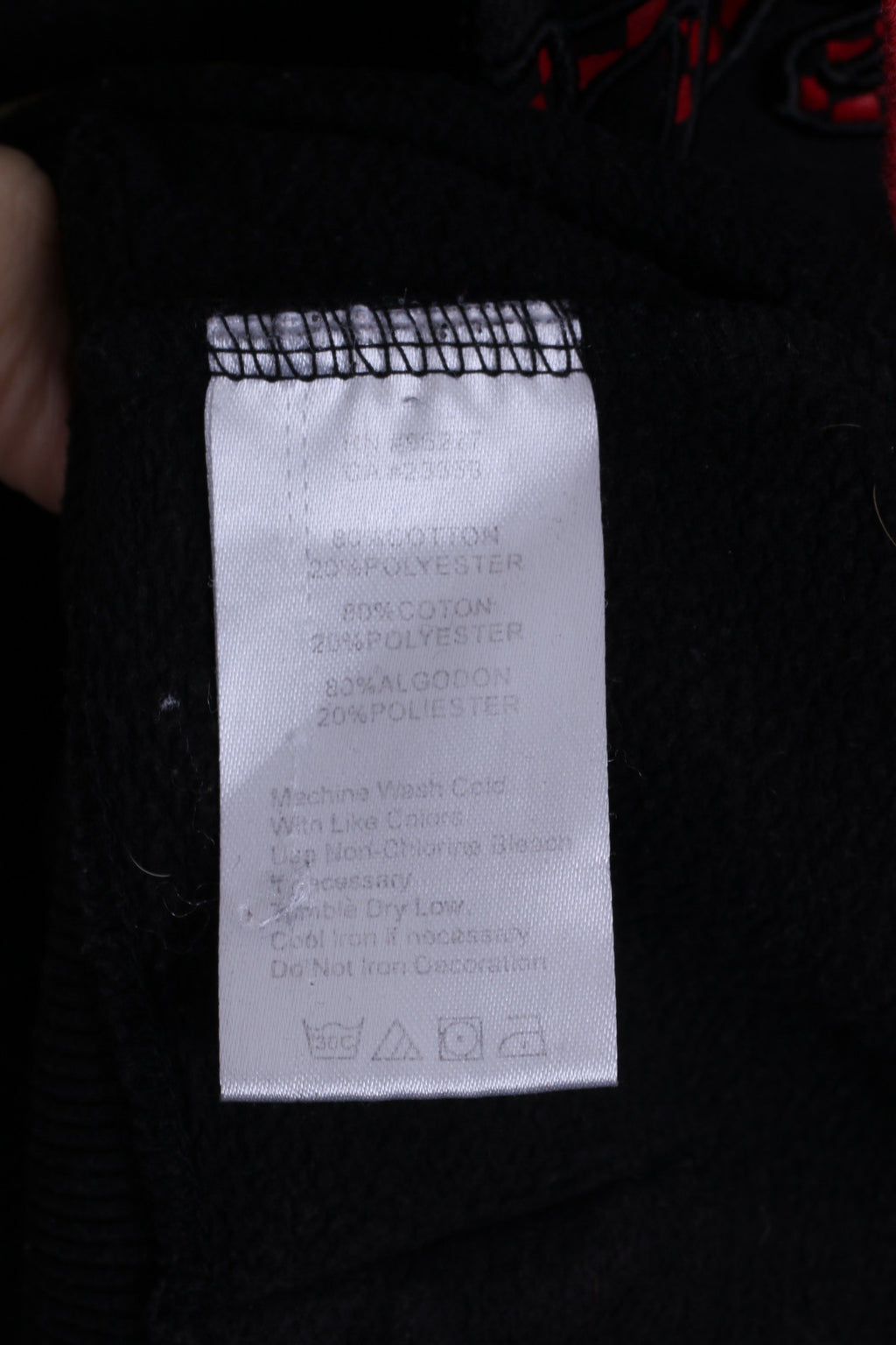 VANS Womens S Sweatshirt Jumper Hood Cotton Black