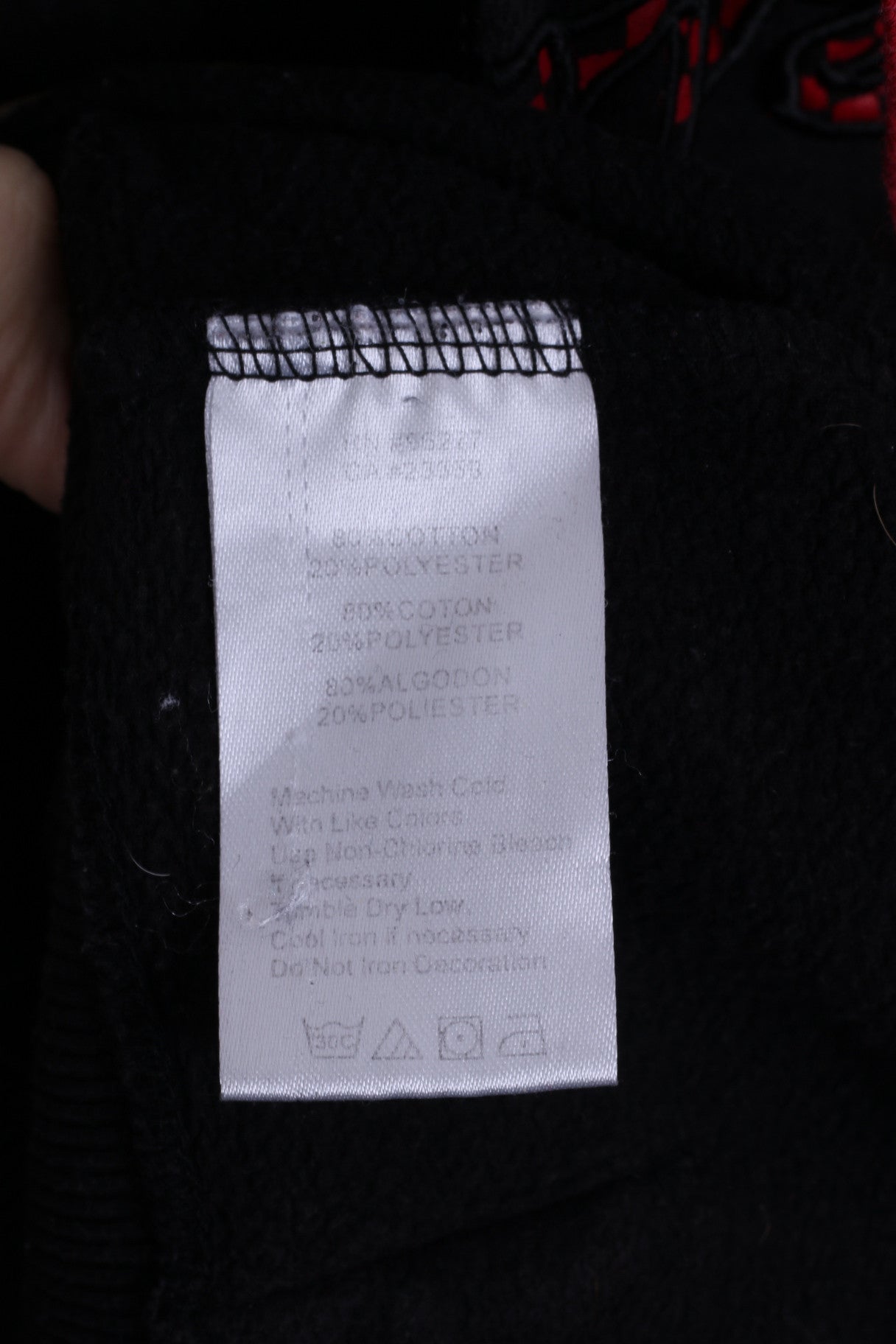 VANS Womens S Sweatshirt Jumper Hood Cotton Black