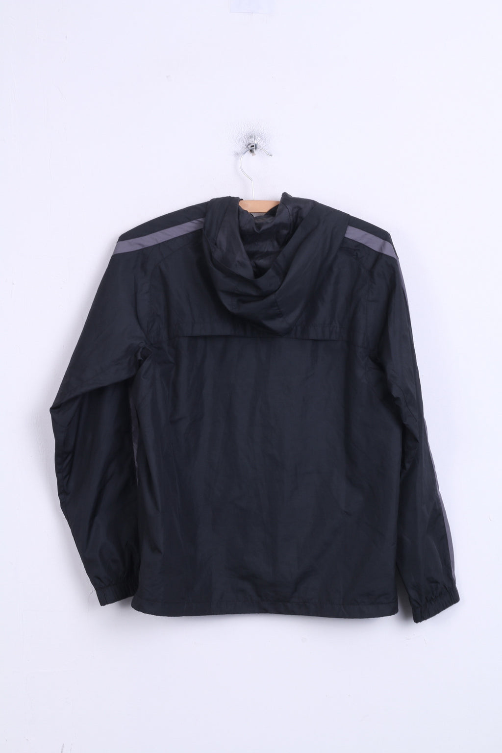 Nike Norse Nomads Boys L Track Top Jacket Black Hood Sport Football Club - RetrospectClothes