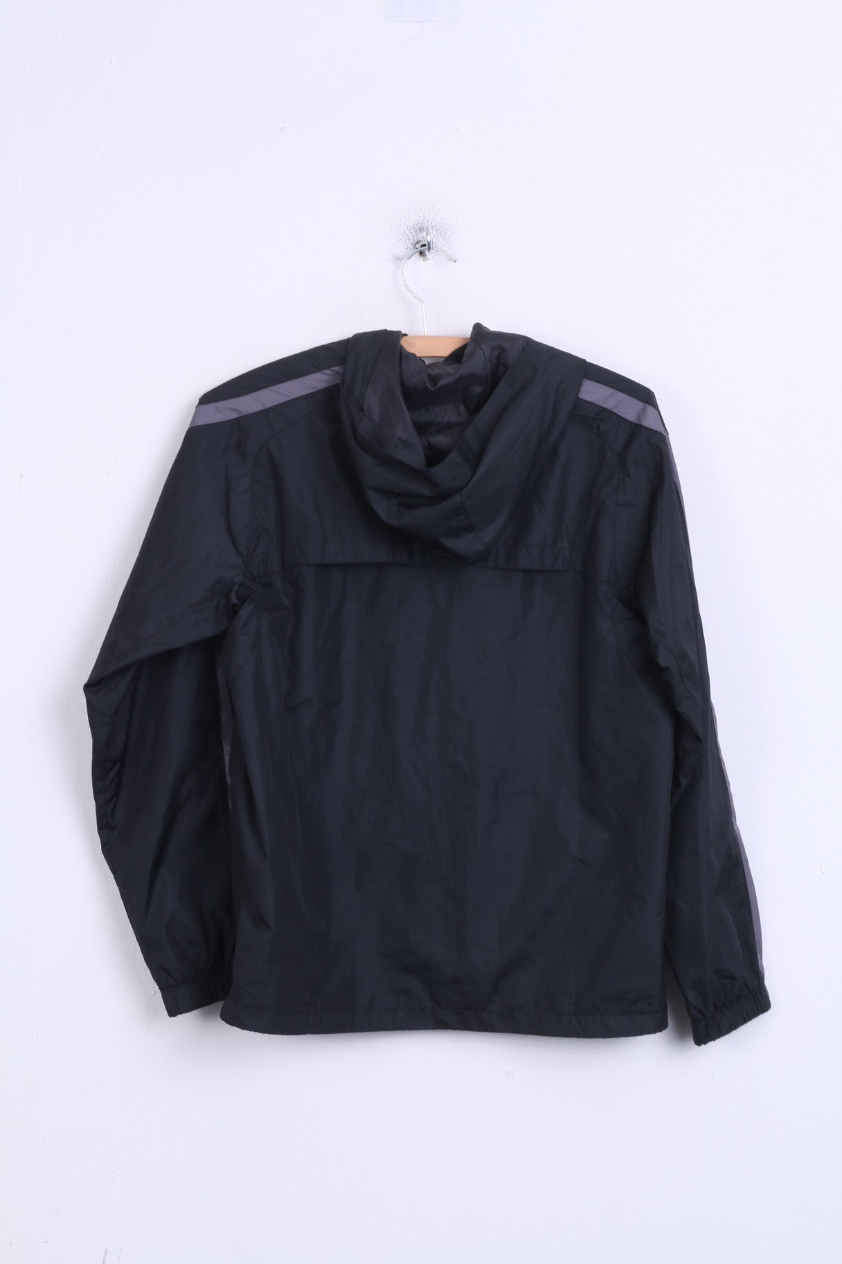 Nike Norse Nomads Boys L Track Top Jacket Black Hood Sport Football Club - RetrospectClothes