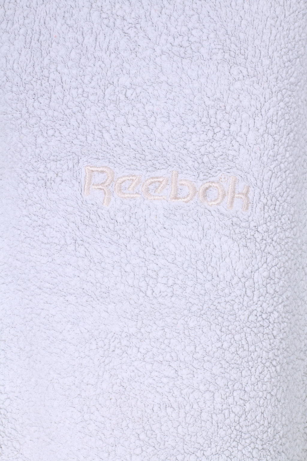 Reebok Mens L Sweatshirt Top Grey Zip Neck Sportswear Cotton