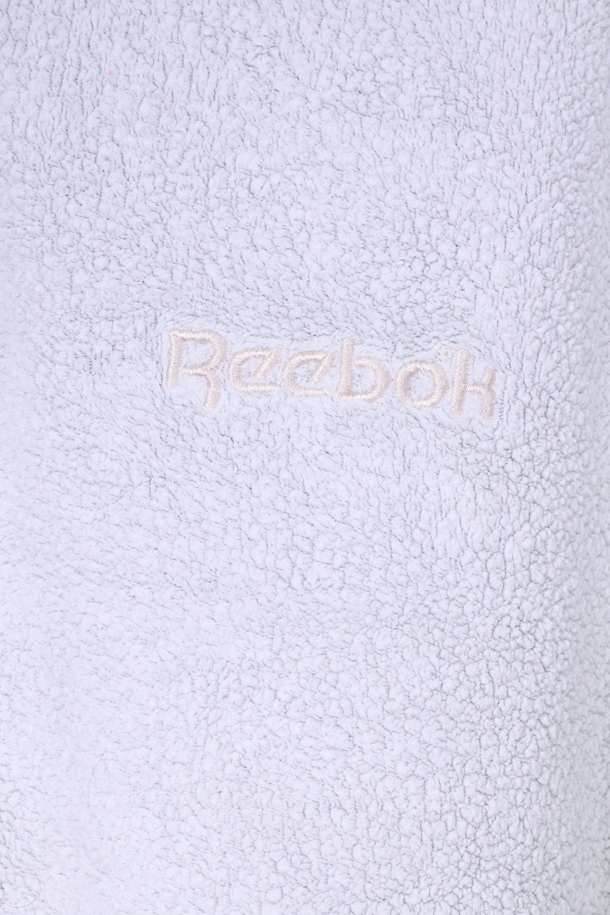 Reebok Mens L Sweatshirt Top Grey Zip Neck Sportswear Cotton