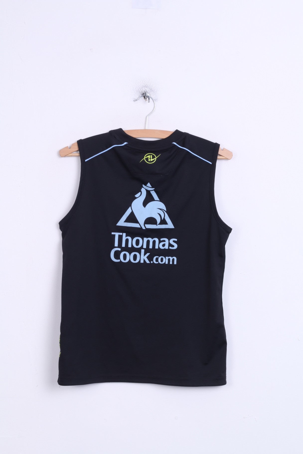 Le Coq Sportif M.C.F.C Boys 30/32 Shirt Sleeveless Black Sport - RetrospectClothes