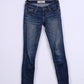 Hollister California Womens W25 L 31 Trousers Denim Jeans Cotton Navy