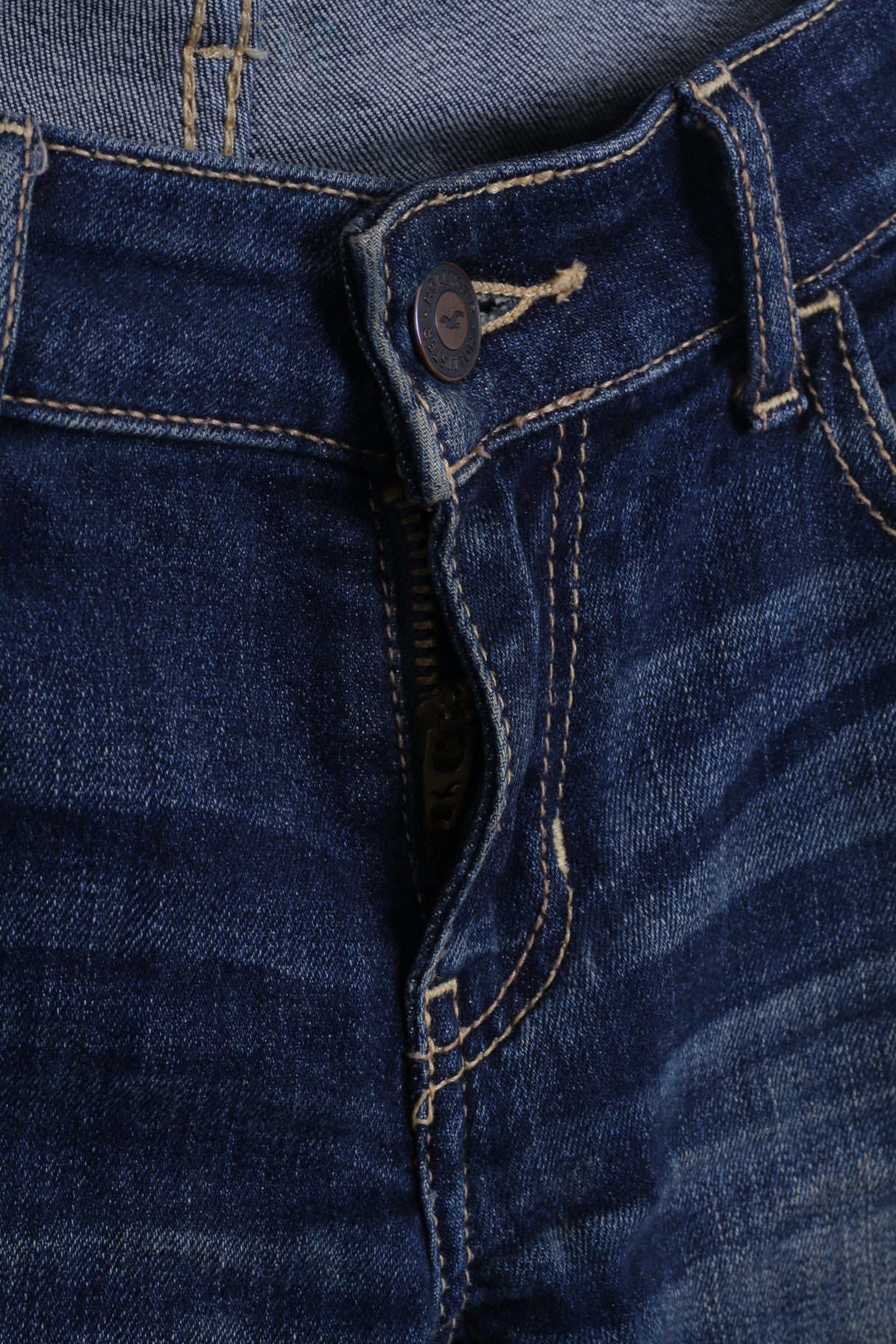 Hollister California Womens W25 L 31 Trousers Denim Jeans Cotton Navy