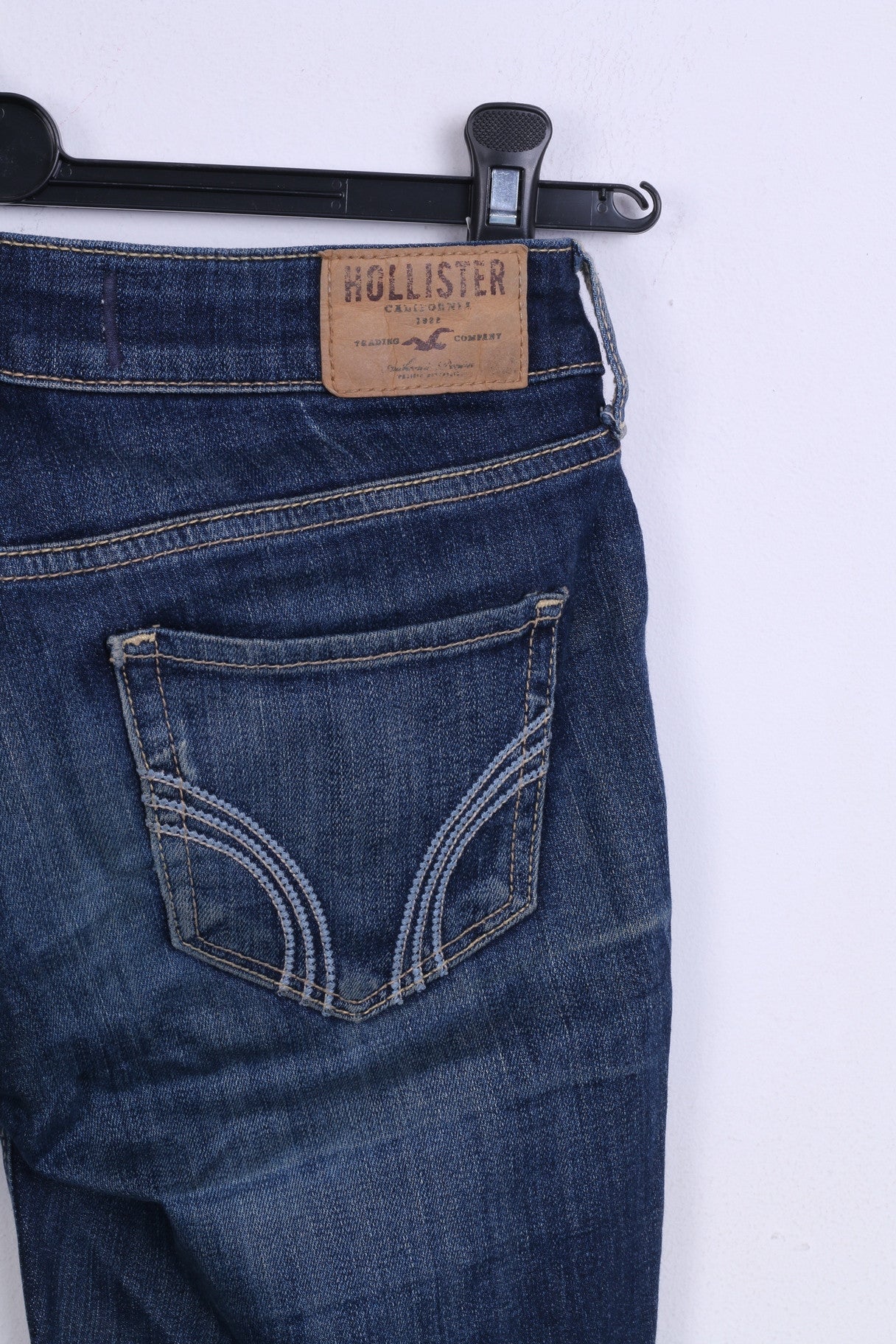 Hollister California Womens W25 L 31 Trousers Denim Jeans Cotton Navy