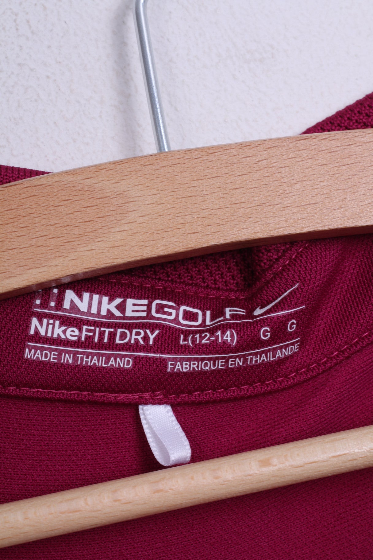 Nike Golf Brait Builders Boys L (12-14) Polo Shirt Amaranth Sport - RetrospectClothes