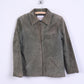 JACLYN SMITH Classic Womens S Jacket Leather Khaki Full Zip