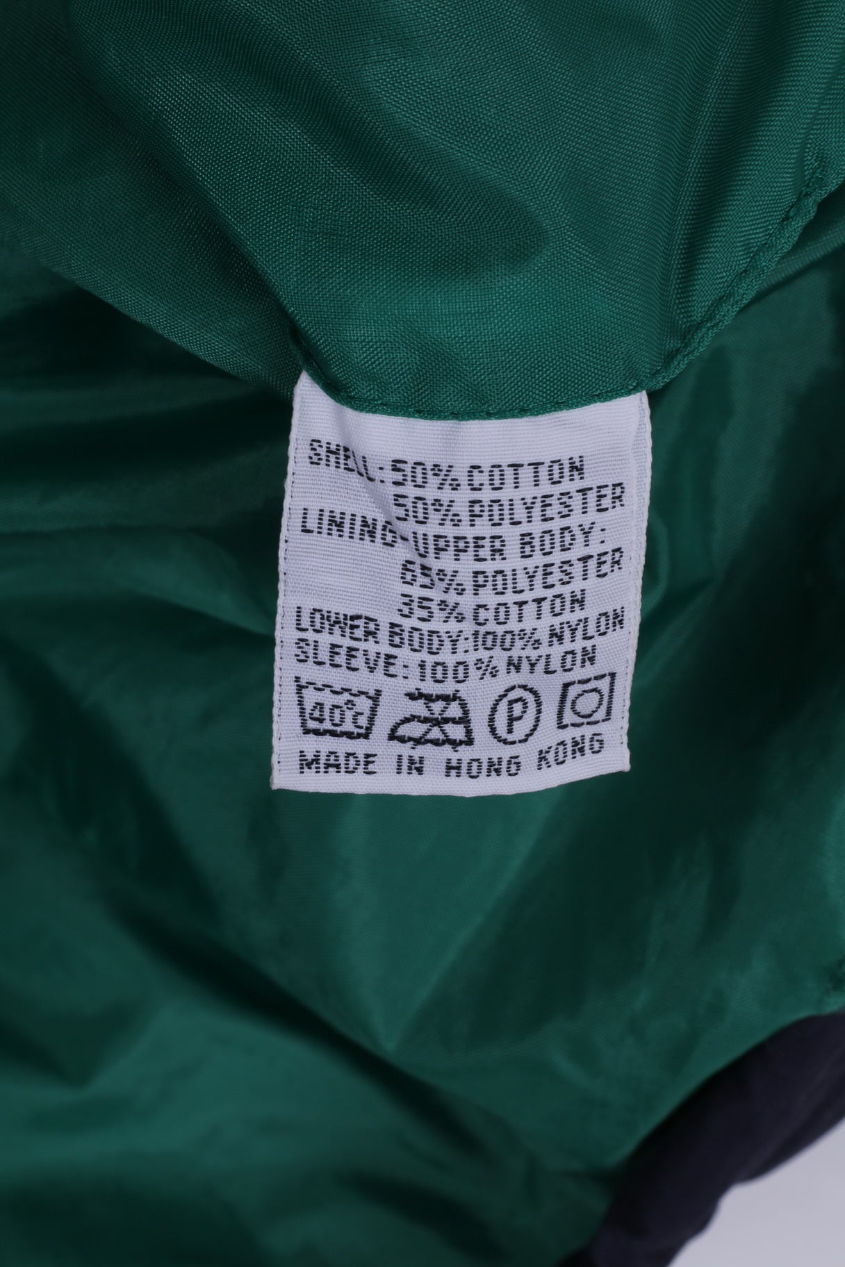 Giovanni Fashion Giacca da uomo L in cotone leggero blu scuro con tasca completa con cerniera vintage 